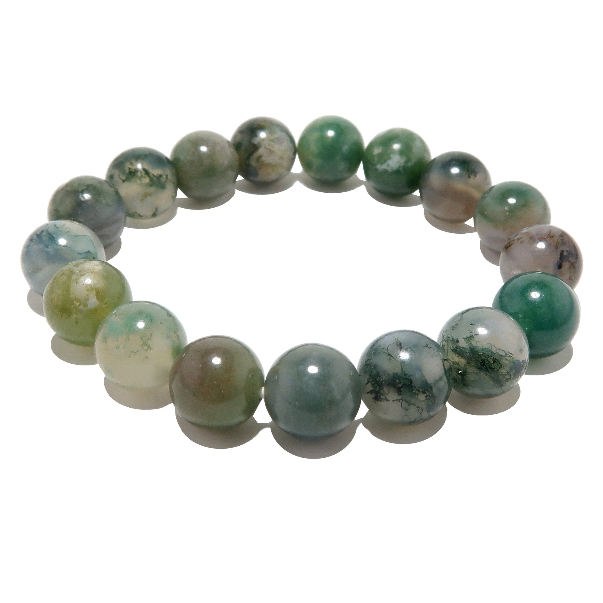 Moosachat-Armband „Alive and Thrive“ Kristall