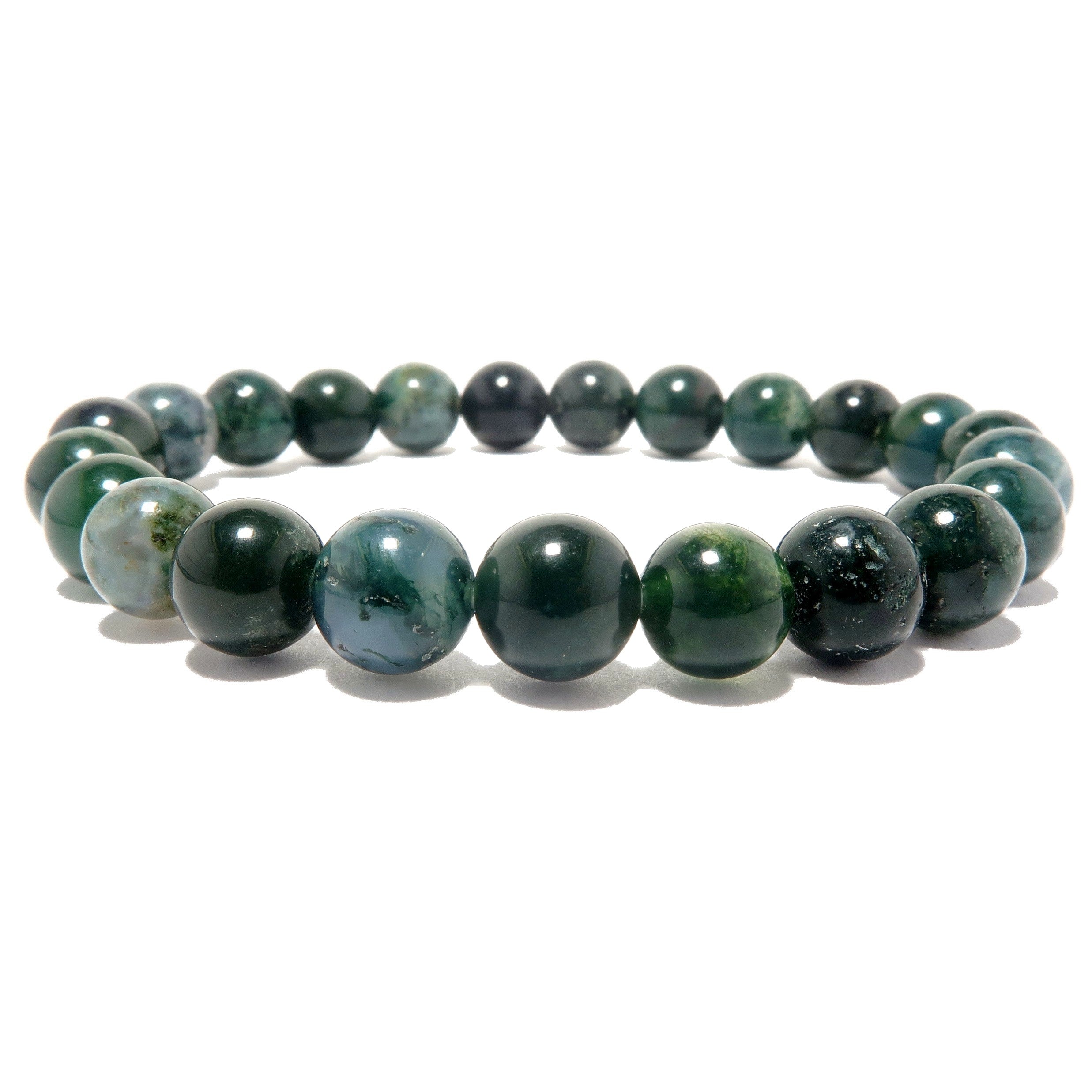 Moosachat-Armband „Alive and Thrive“ Kristall
