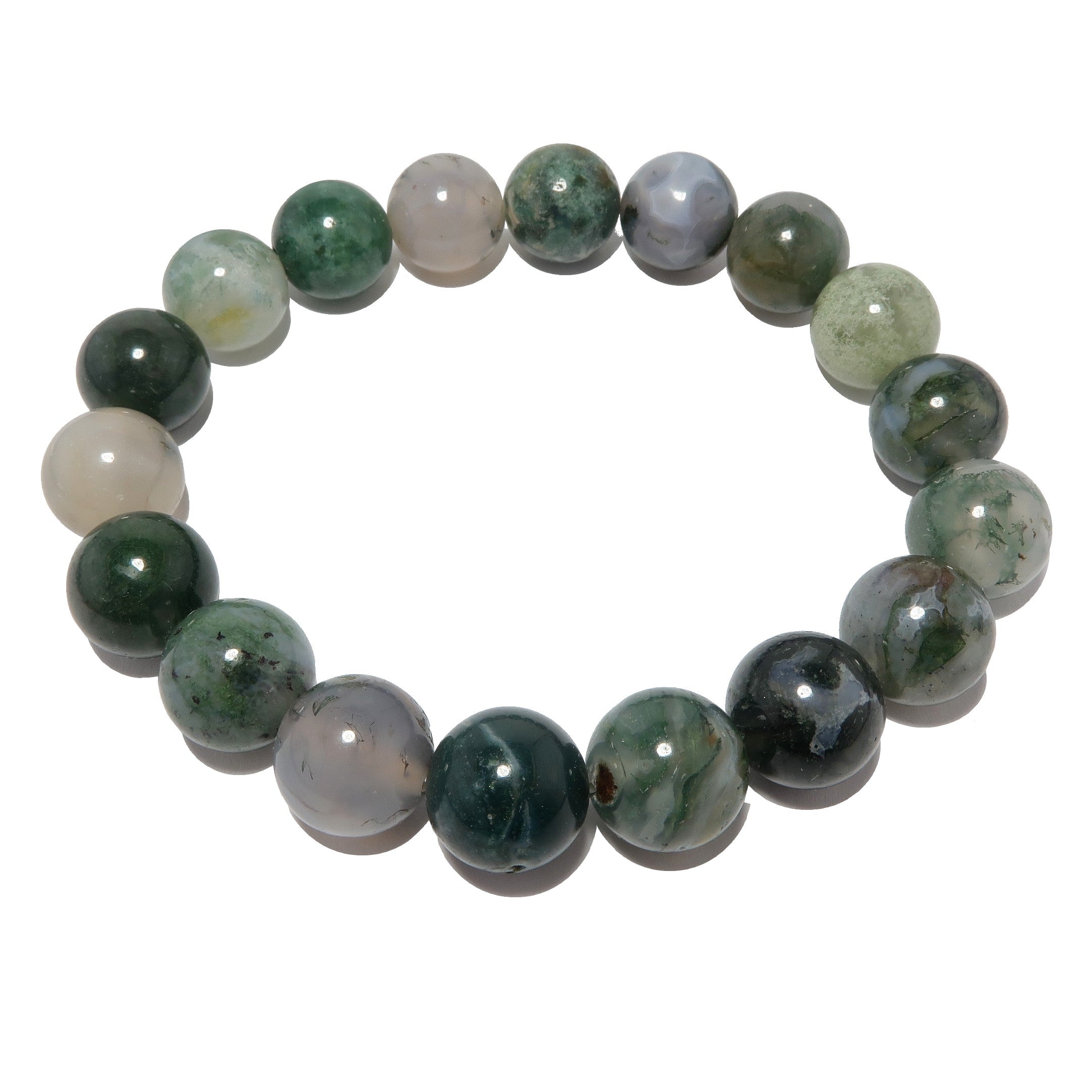 Moosachat-Armband „Alive and Thrive“ Kristall