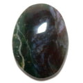 Moss Agate Grid Crystal Red Beauty Oval Gem