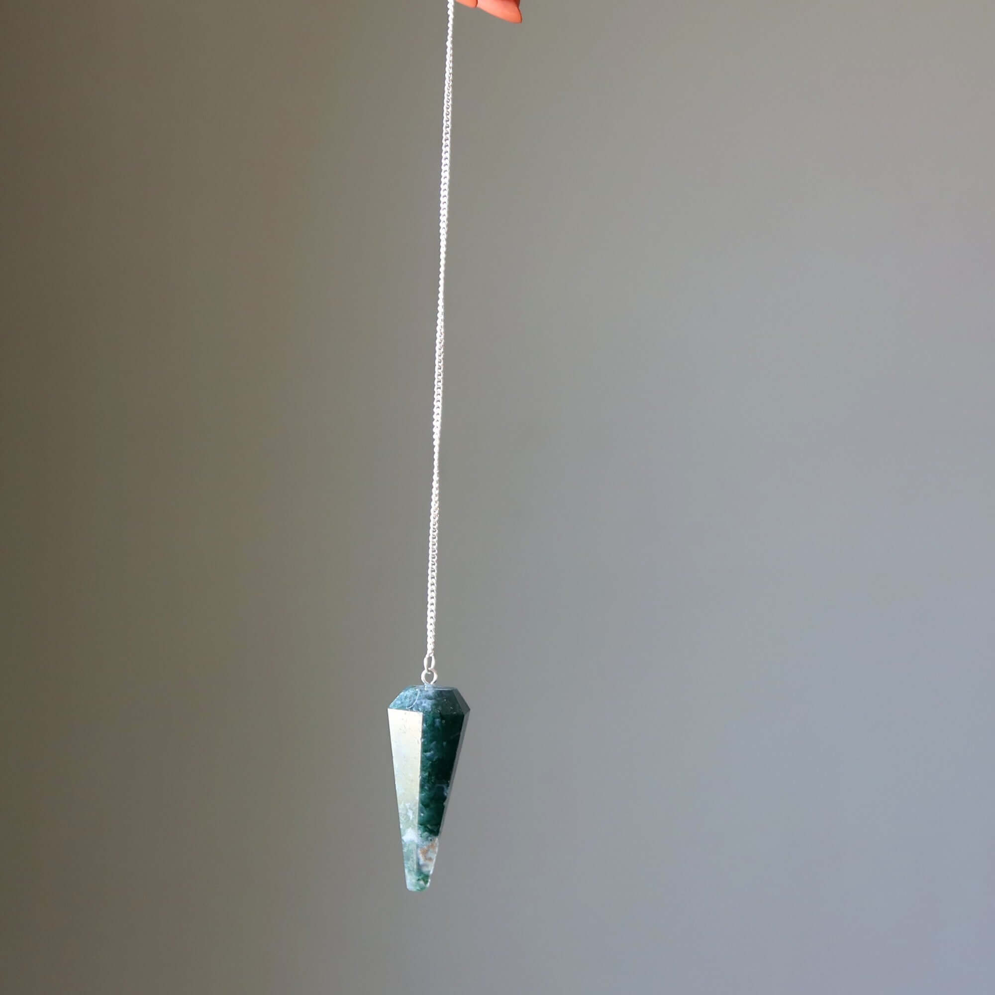 Pierre Pendule Balancier Agate Mousse