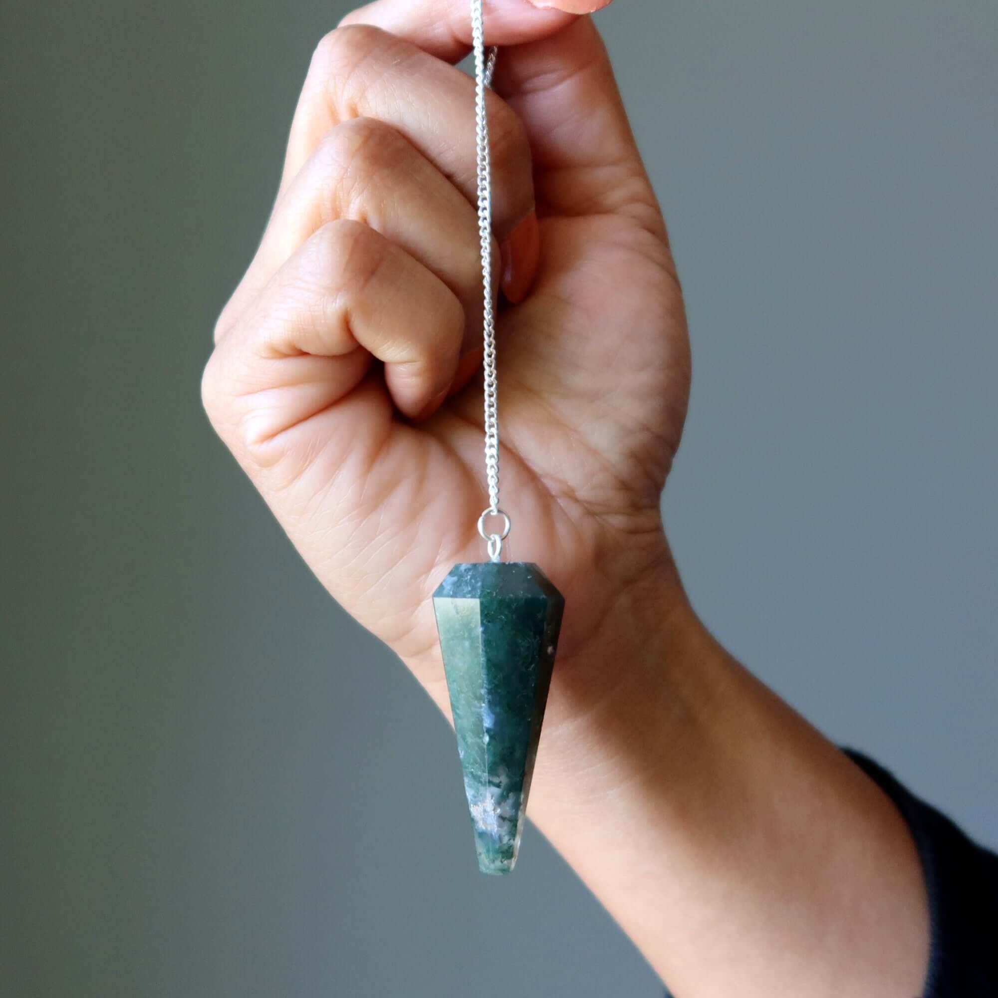 Pierre Pendule Balancier Agate Mousse