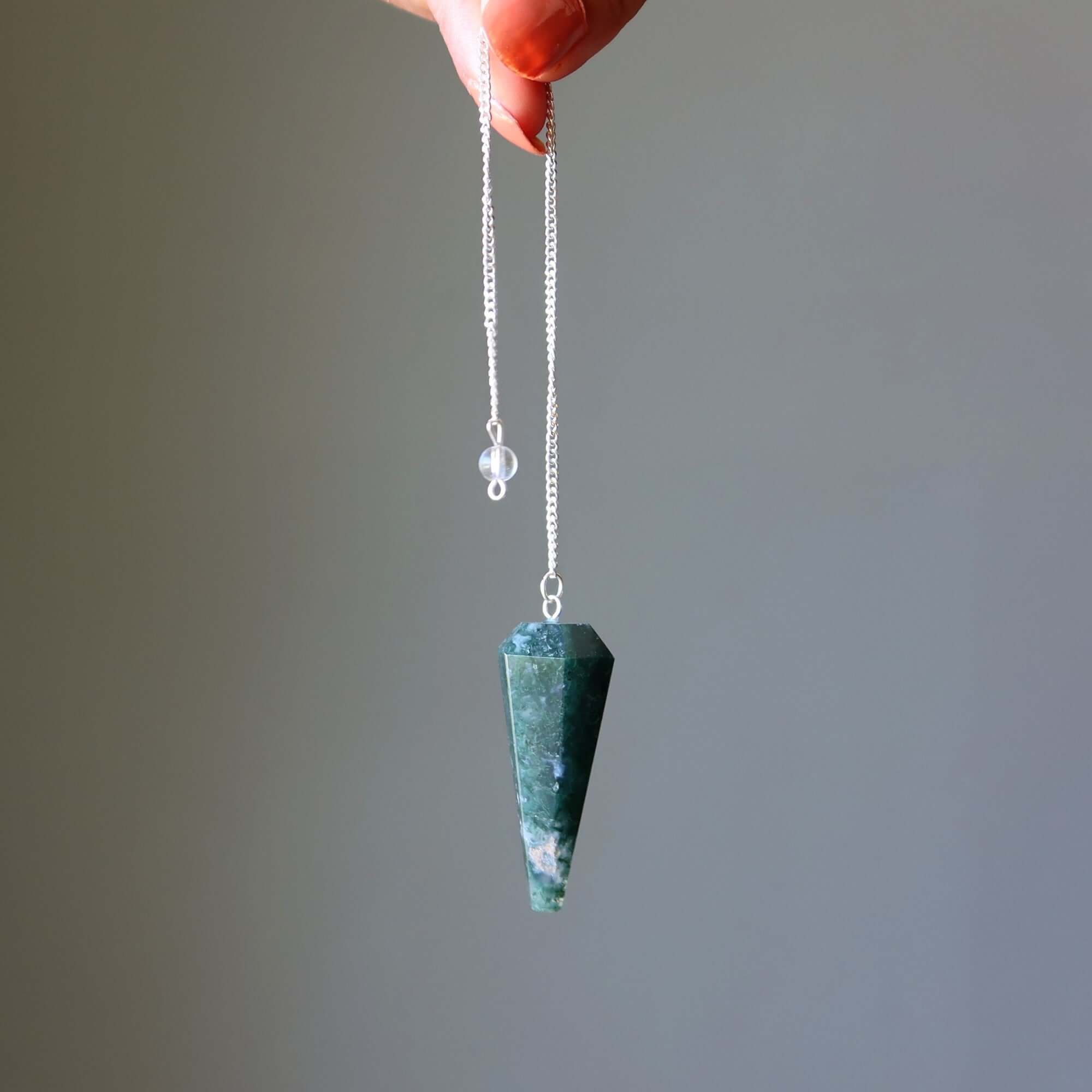 Pierre Pendule Balancier Agate Mousse
