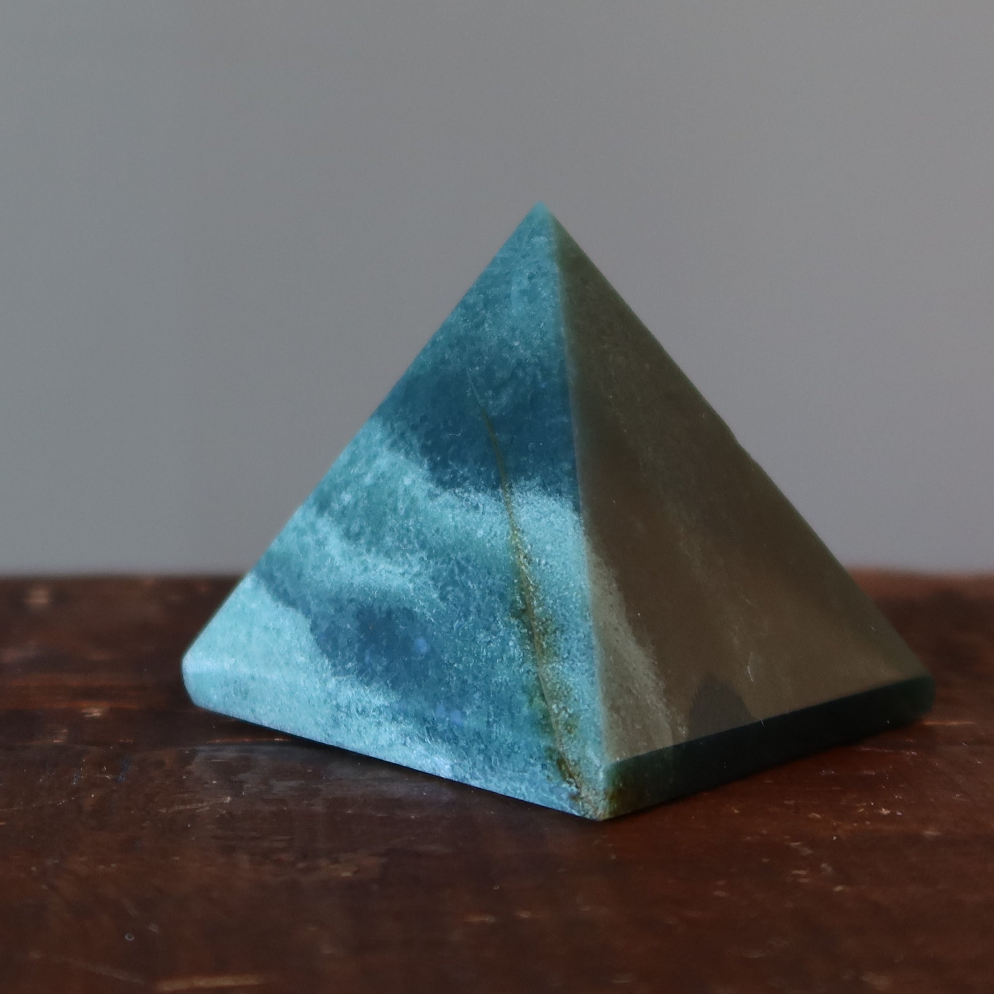 Moss Agate Pyramid Force of Nature Wounded Warrior