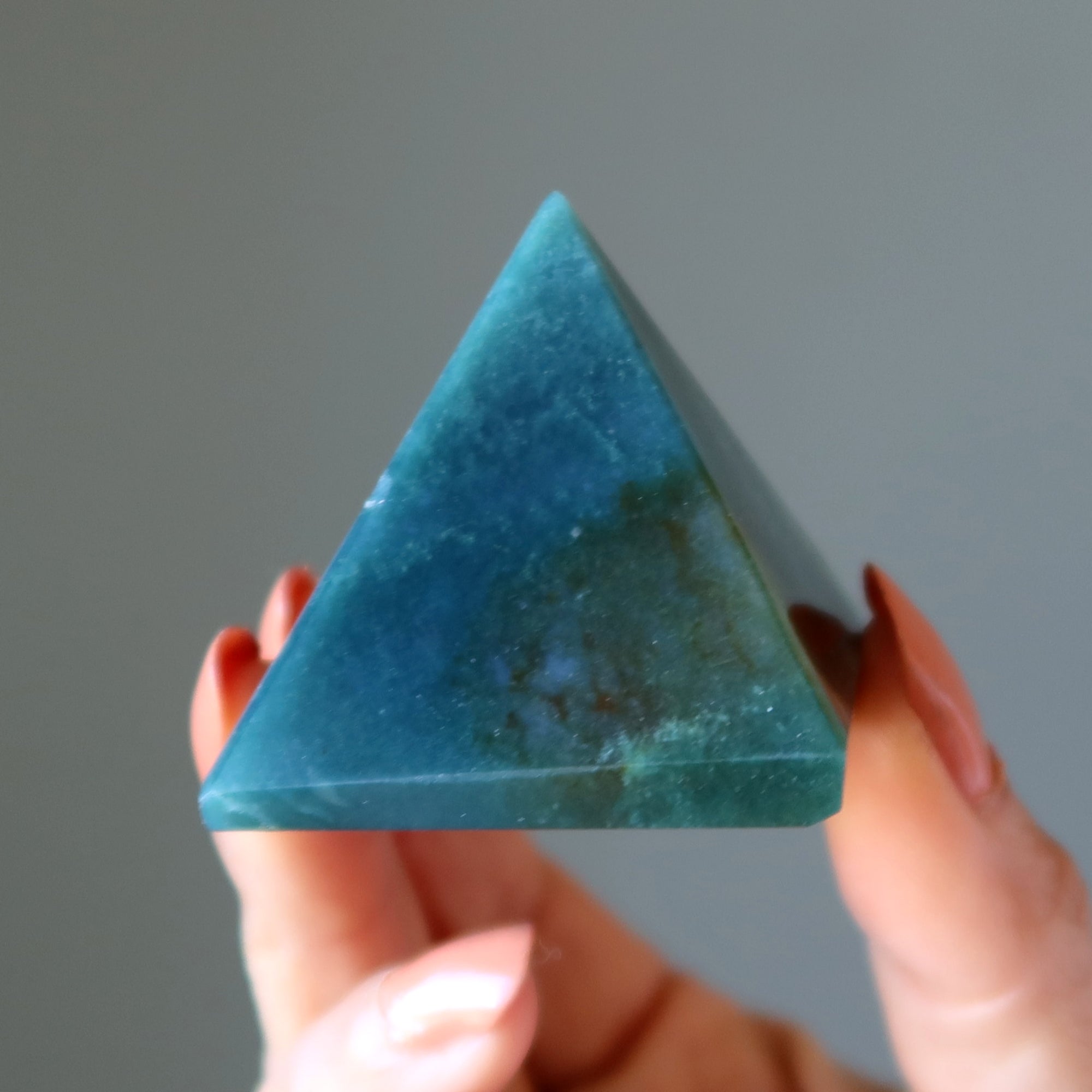 Moss Agate Pyramid Force of Nature Wounded Warrior