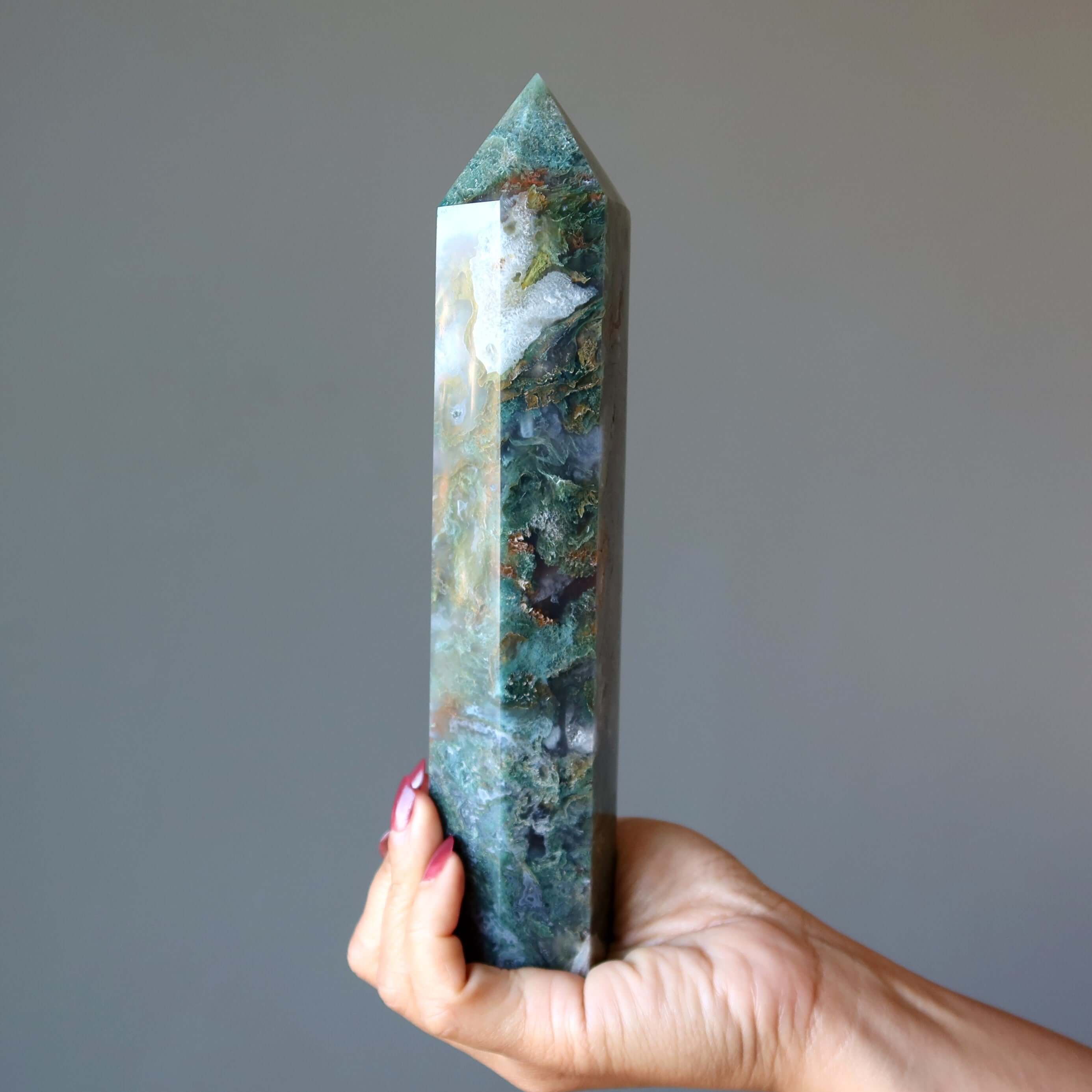 Tour Baguette Agate Mousse Sorcière de la Forêt Verte