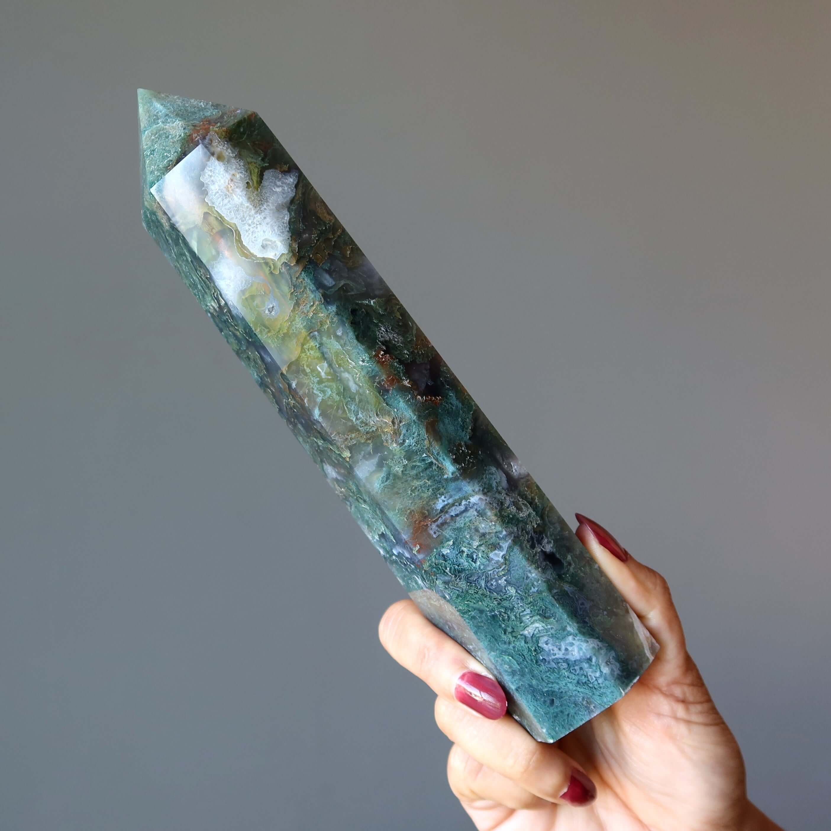 Tour Baguette Agate Mousse Sorcière de la Forêt Verte