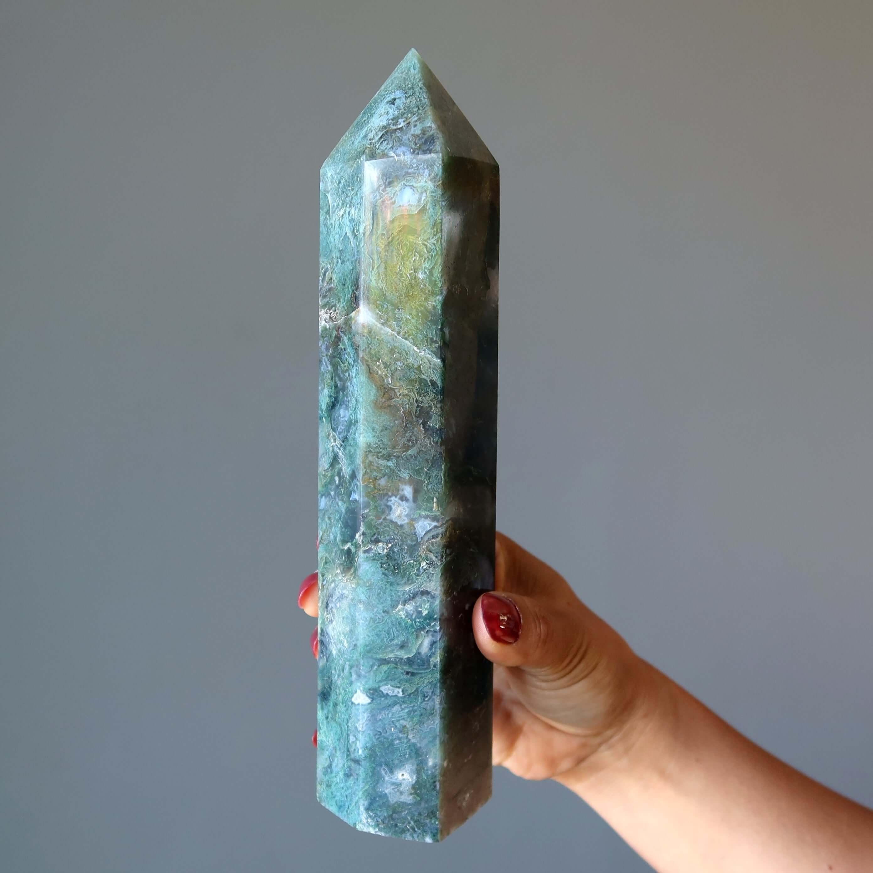 Tour Baguette Agate Mousse Sorcière de la Forêt Verte