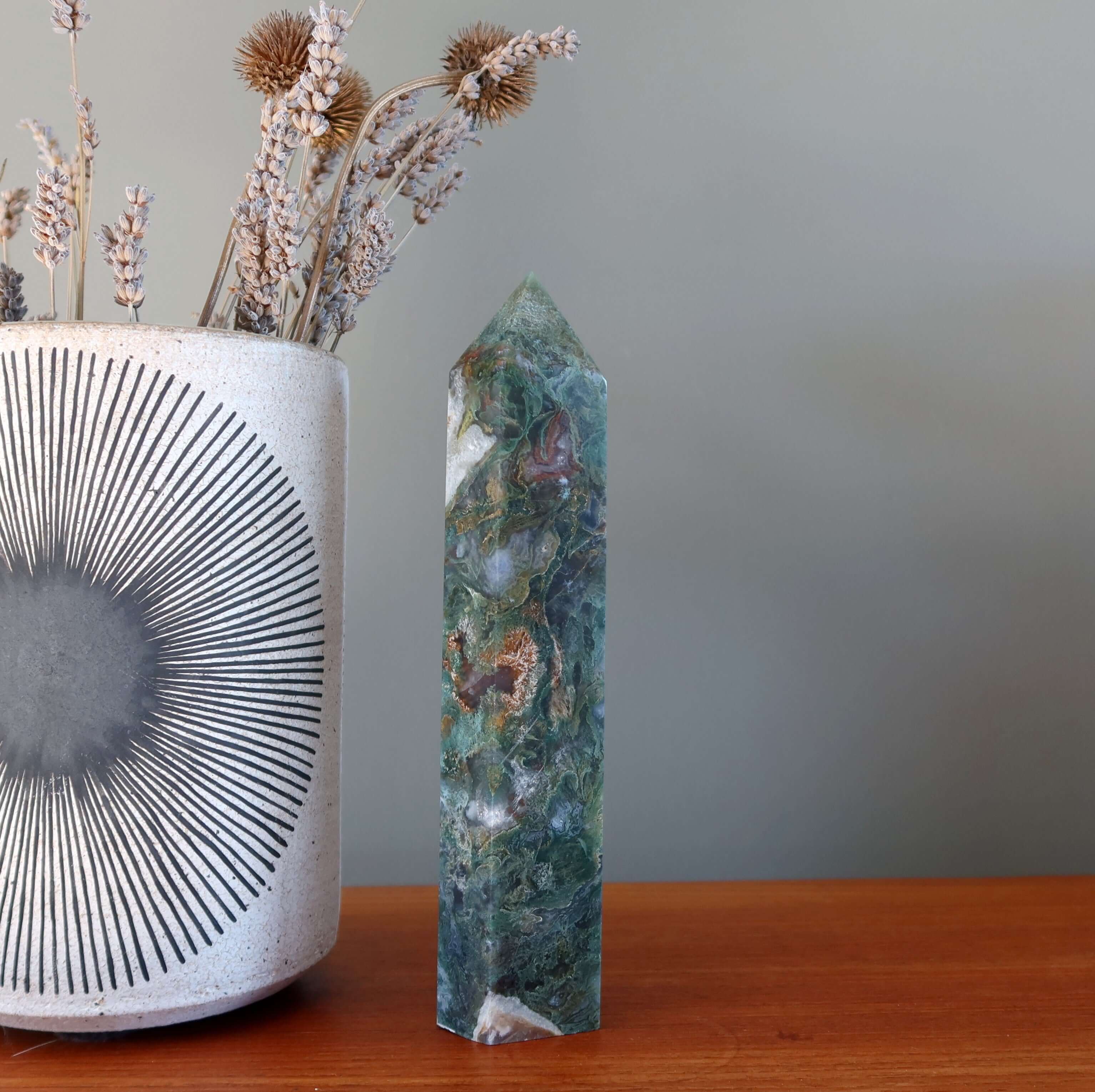 Tour Baguette Agate Mousse Sorcière de la Forêt Verte