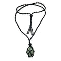 Tree Agate Necklace My Neck of Green Woods Macrame