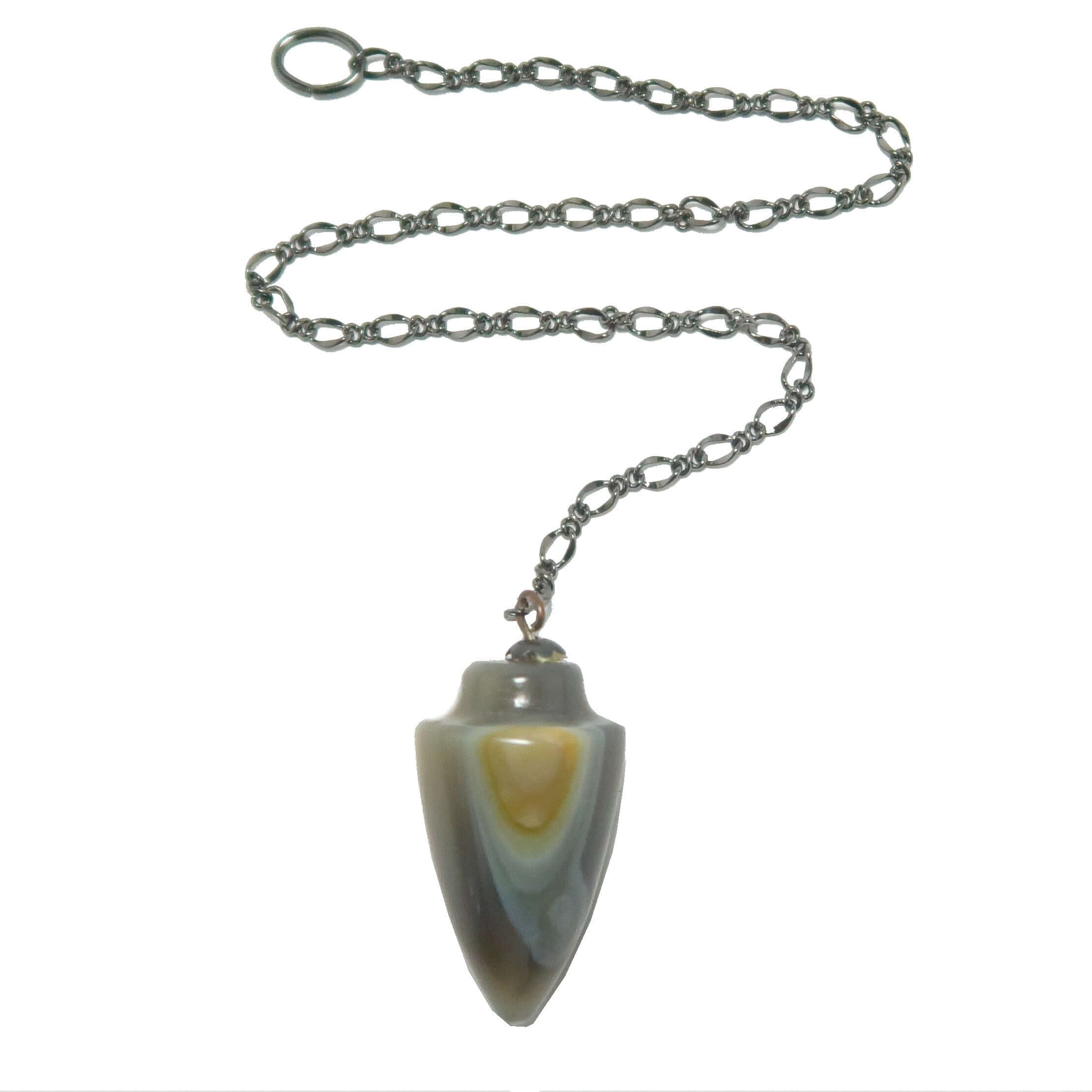 Pendule en Agate Dentelle Colorée Cristal Instincts