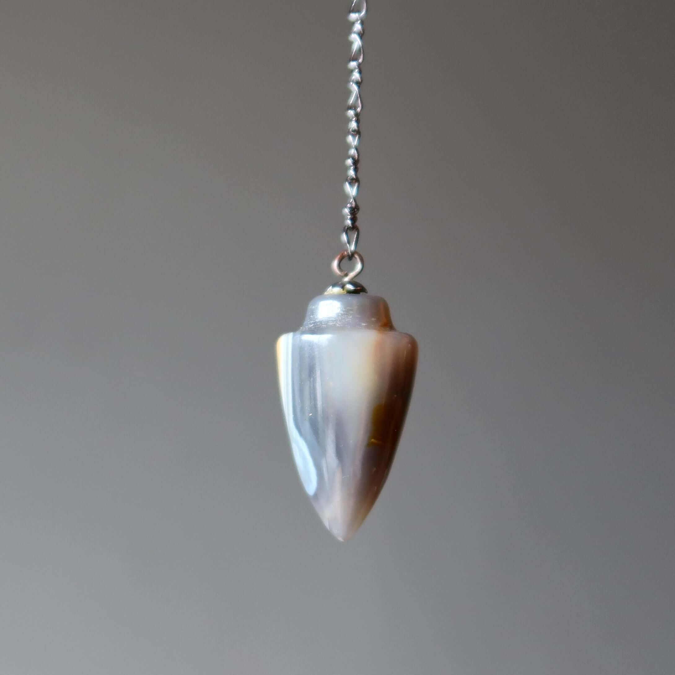 Pendule en Agate Dentelle Colorée Cristal Instincts