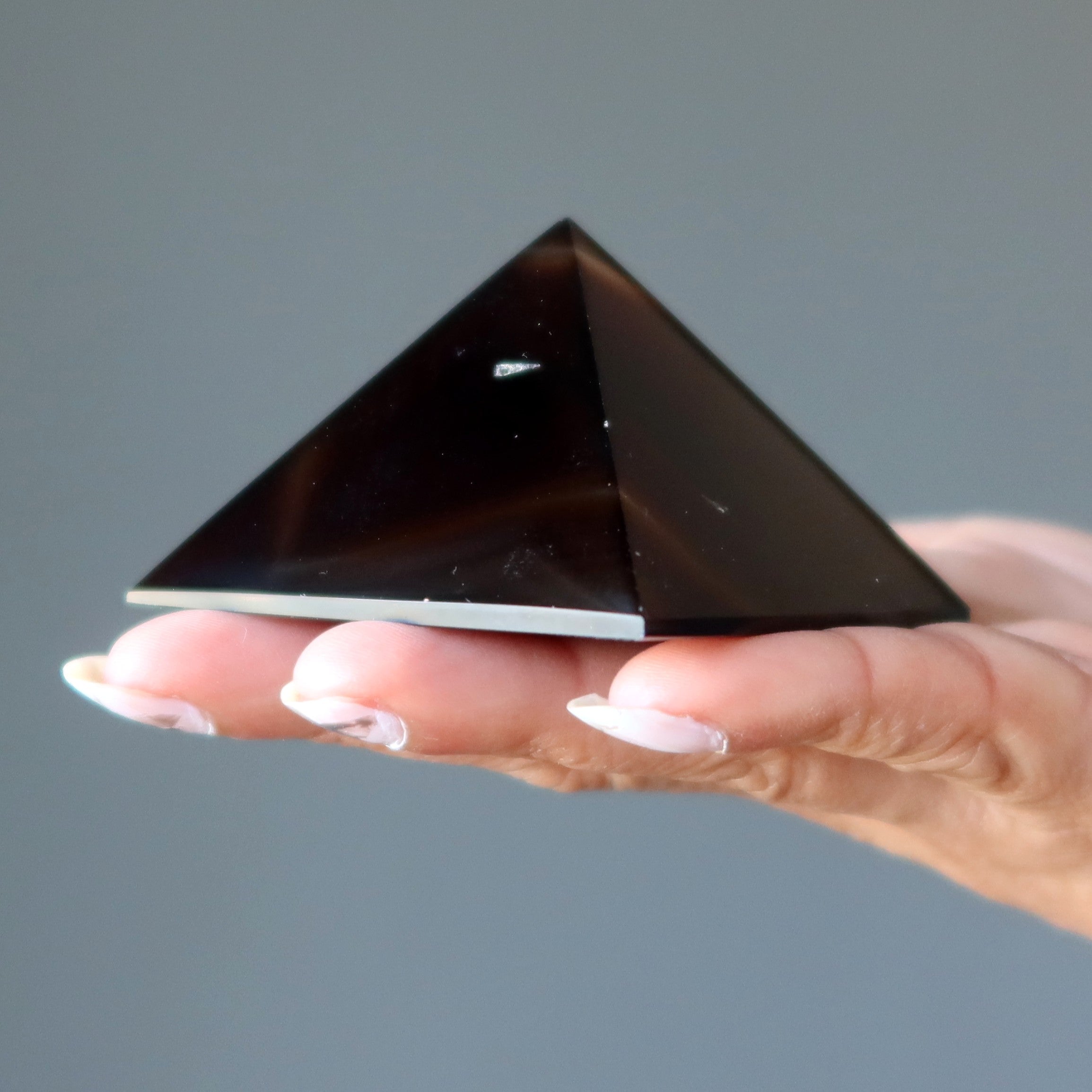 Brown Coffee Agate Pyramid of Manifestation