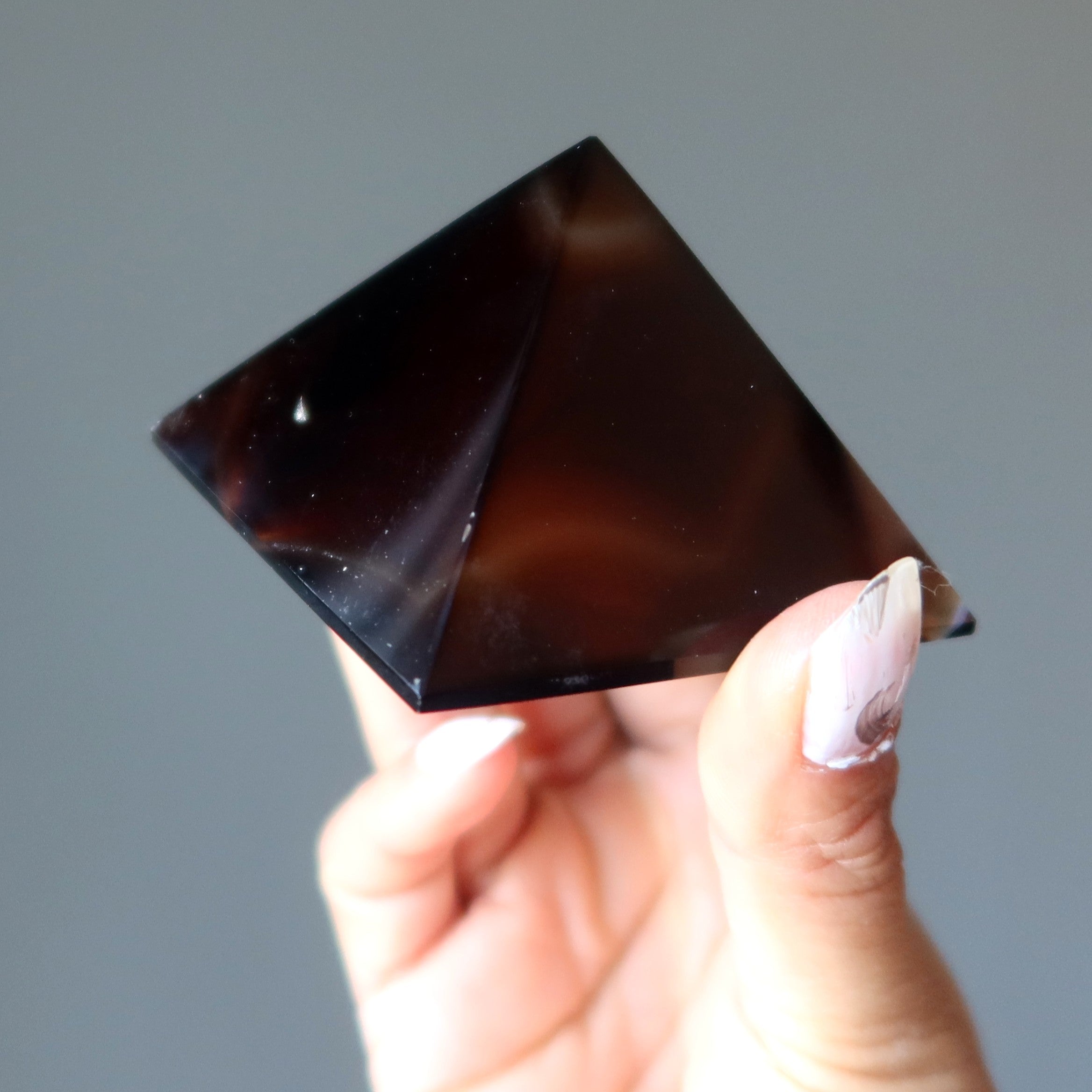 Brown Coffee Agate Pyramid of Manifestation
