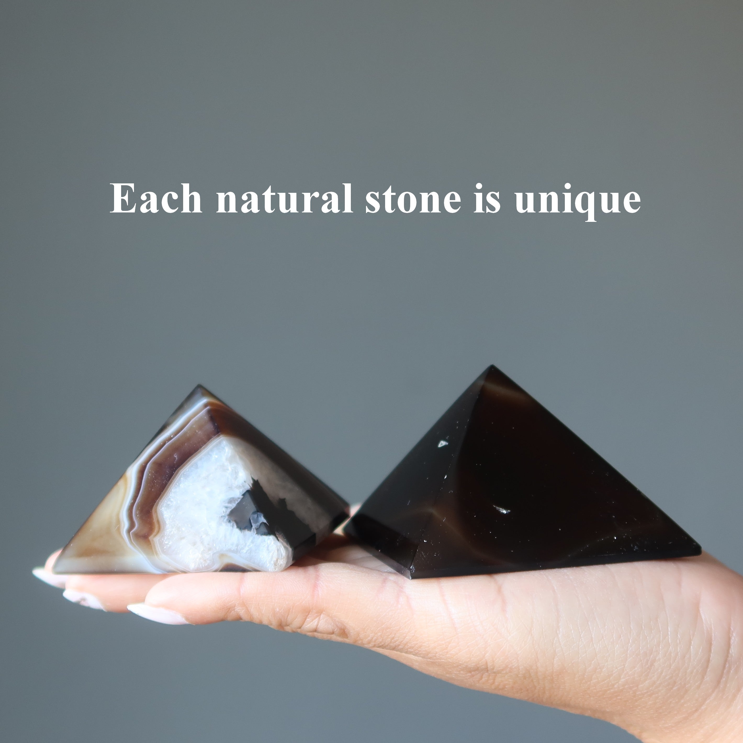 Brown Coffee Agate Pyramid of Manifestation