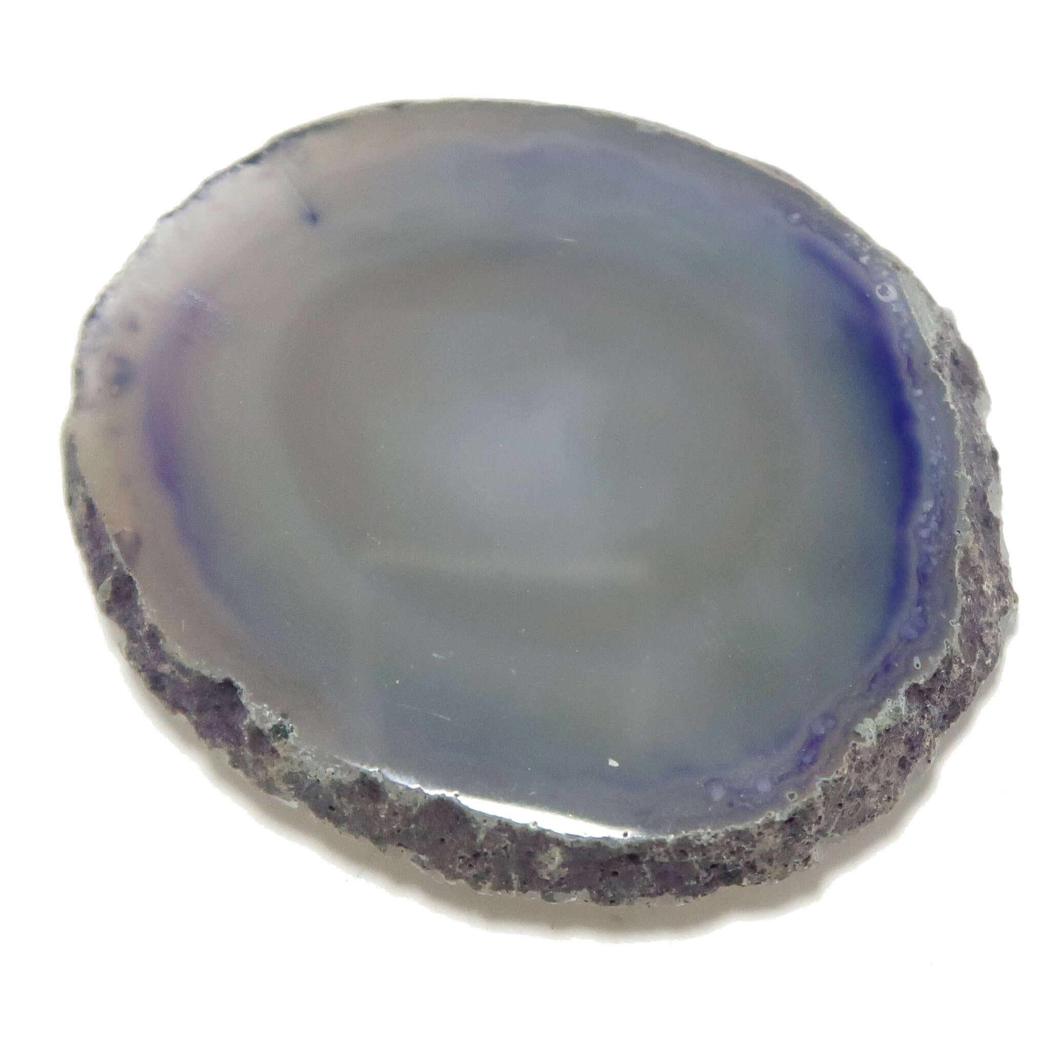 Dalle de cristal en agate violette pour la guérison spirituelle