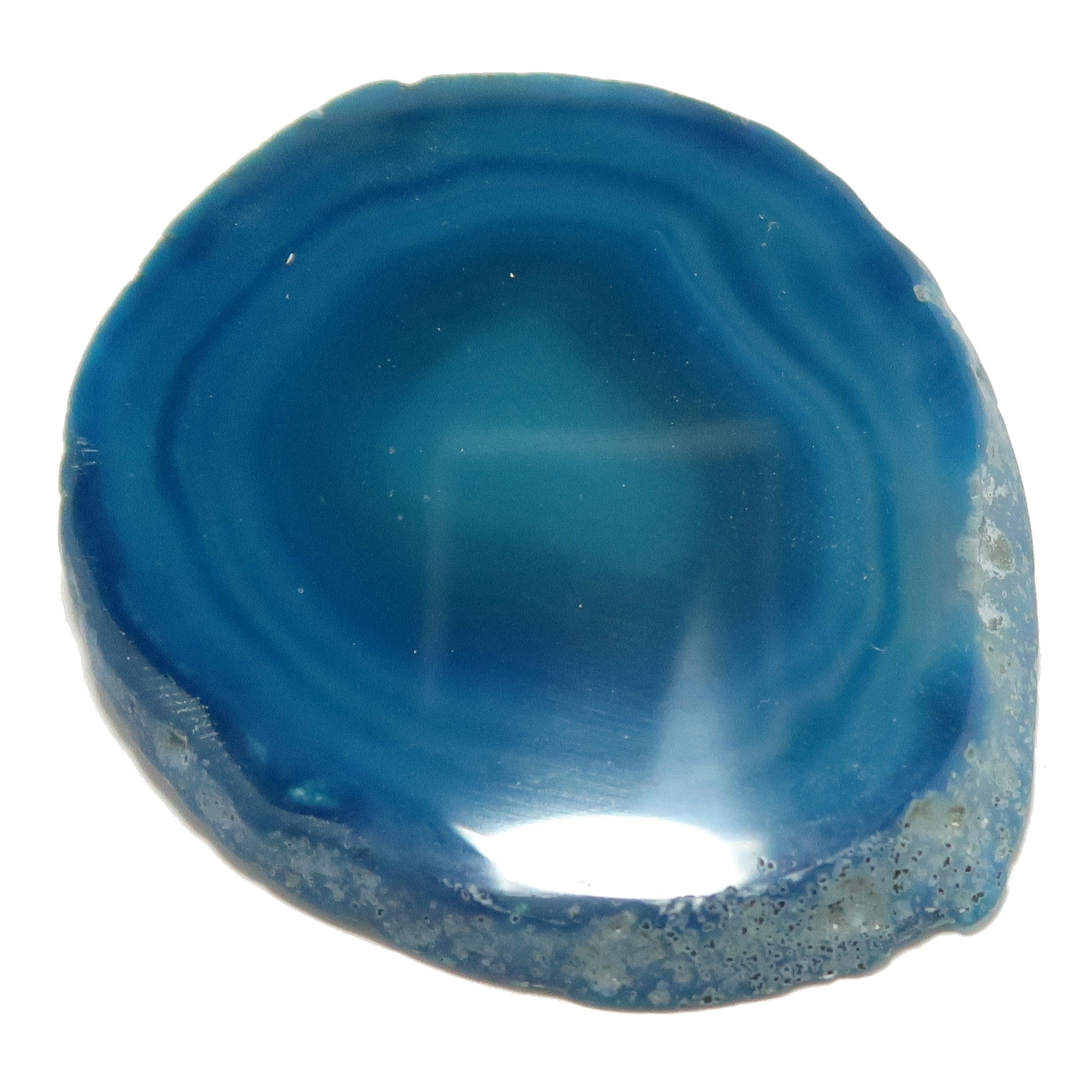 Plaque de pierre de cristal bleue Agate Chargeur Sagesse
