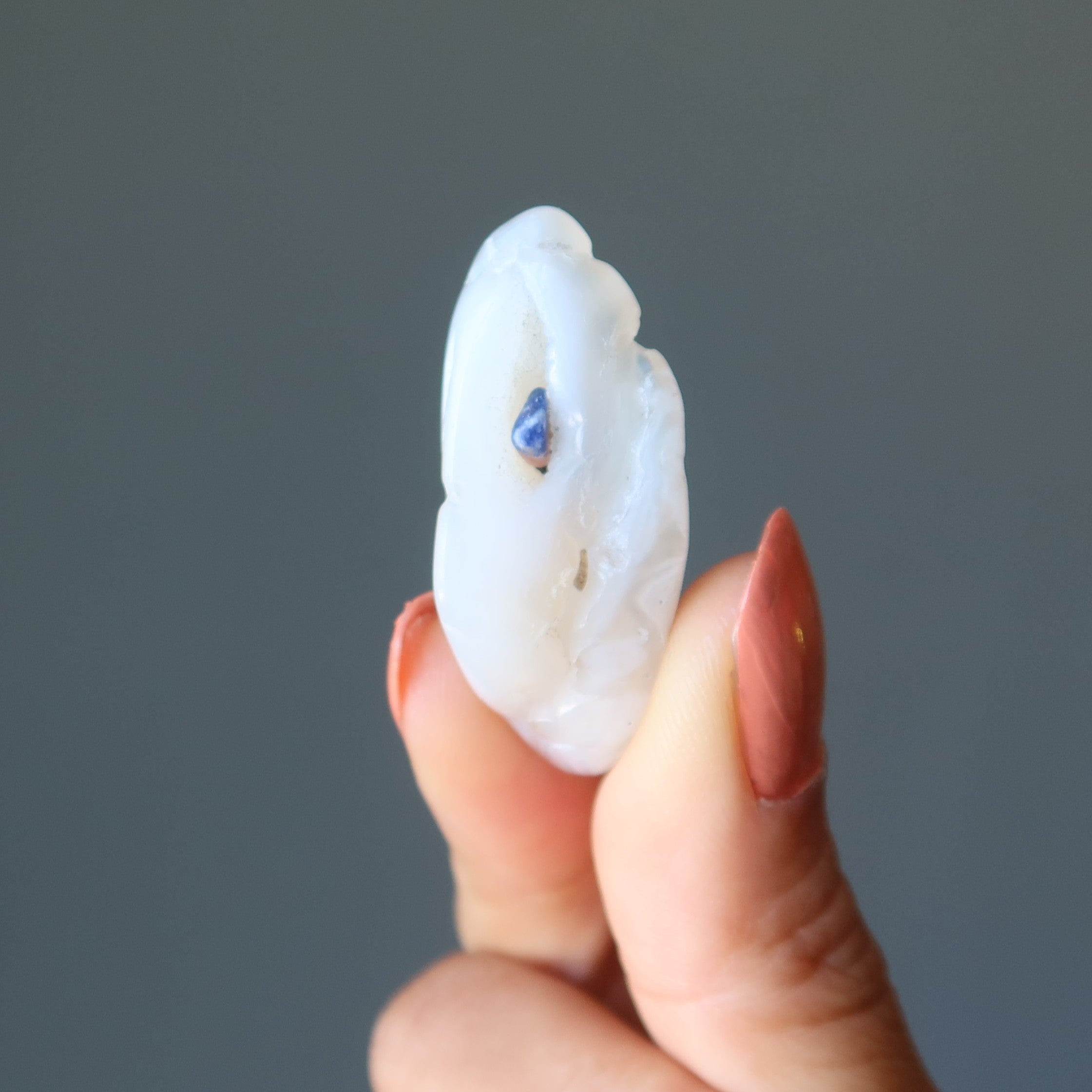 Pierre roulée en agate lavande Grande sagesse de sauge