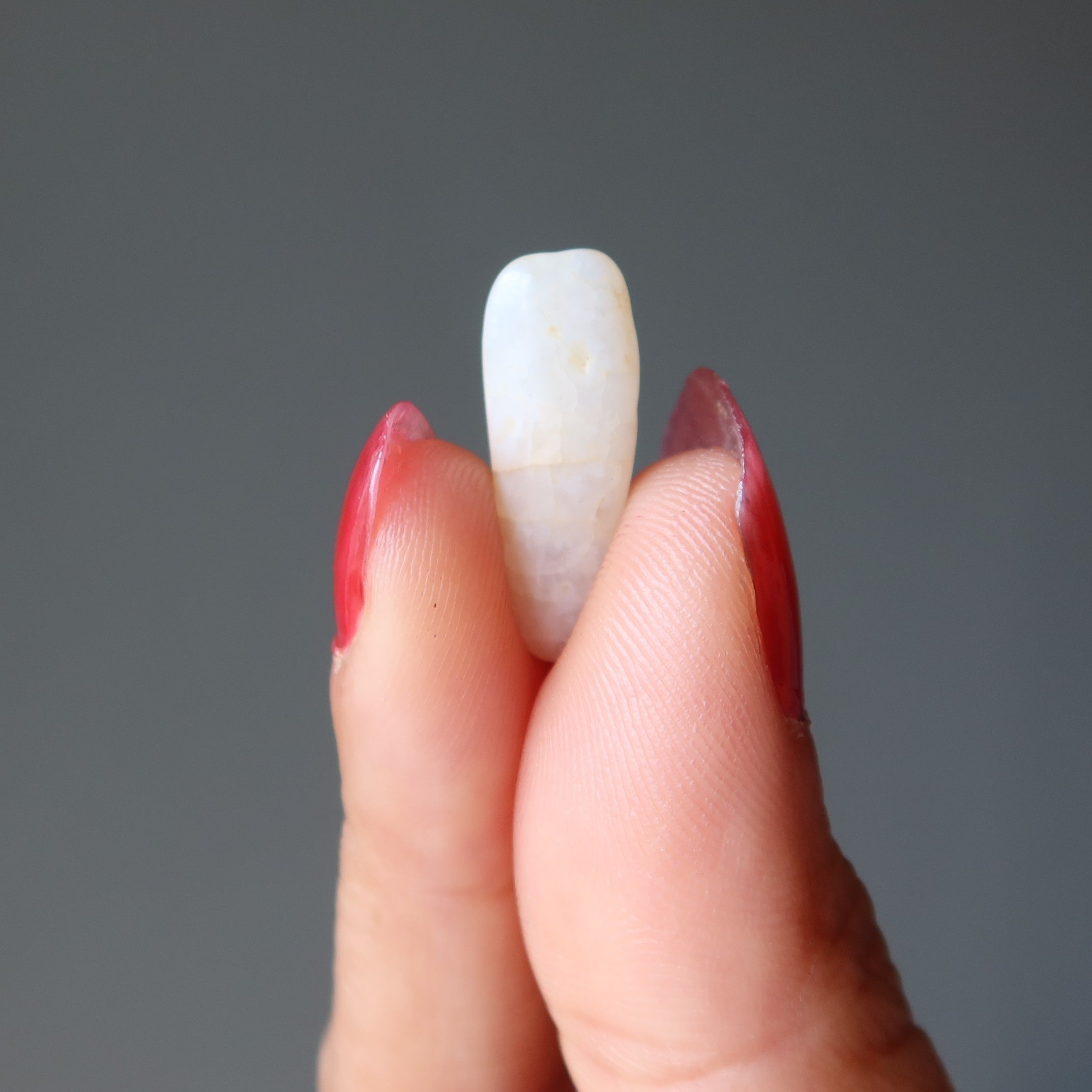 White Agate Tumbled Stone Glisten Crystal