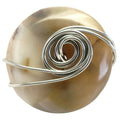Yellow Agate Ring Healing Crystal Silver Wire Size 6.5