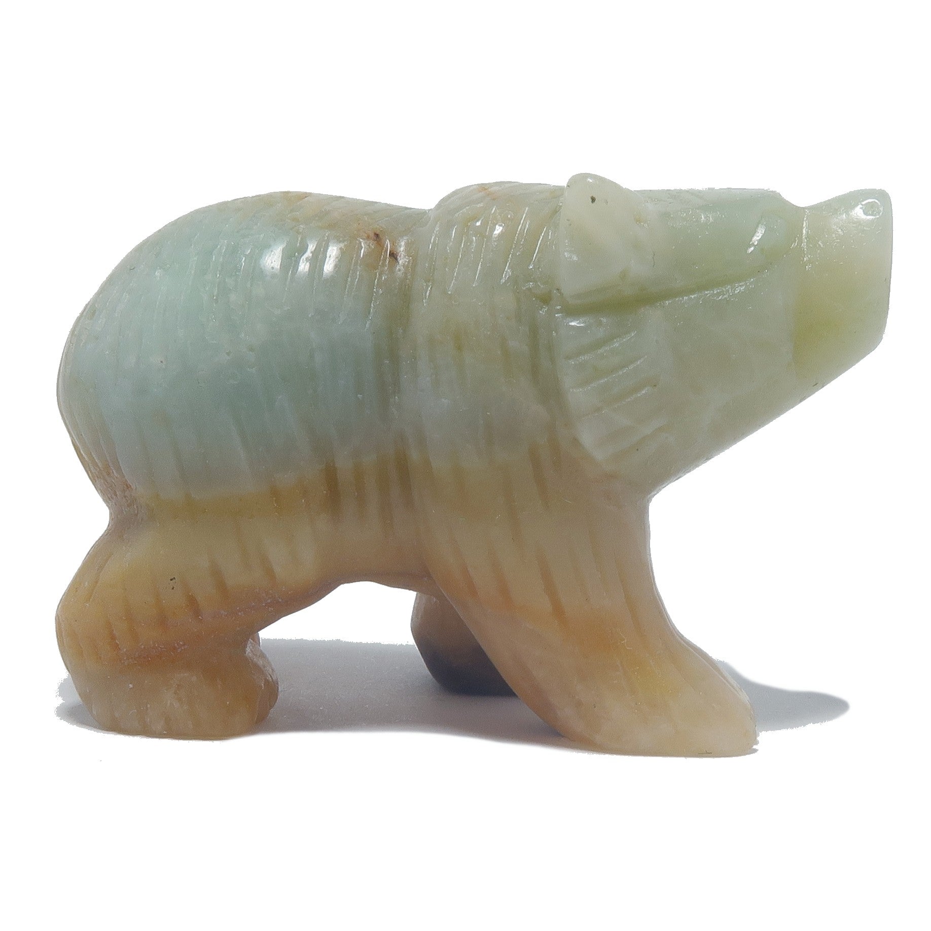 Amazonite Bear Spiritual Quest Cool Polar Figurine