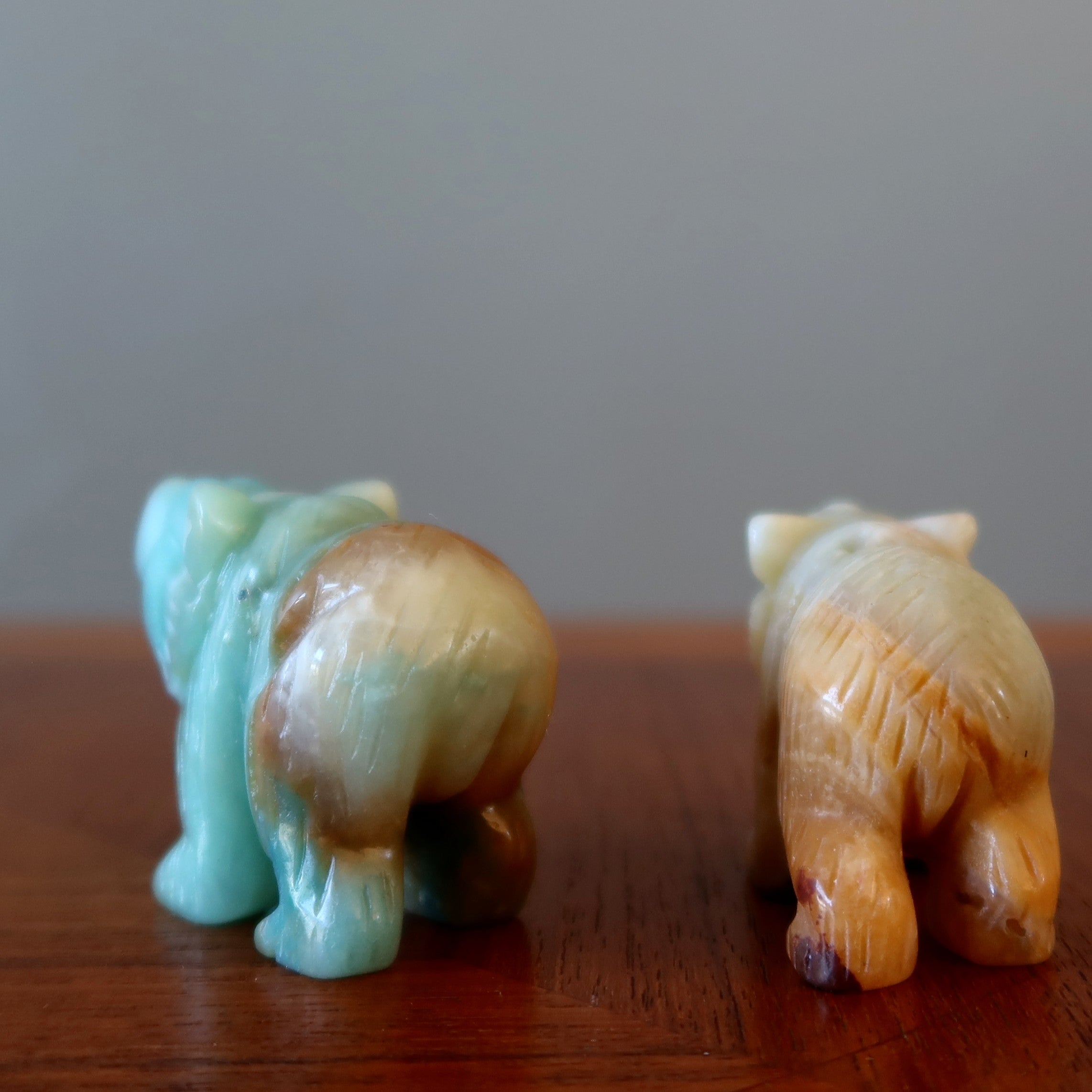 Amazonite Bear Spiritual Quest Cool Polar Figurine