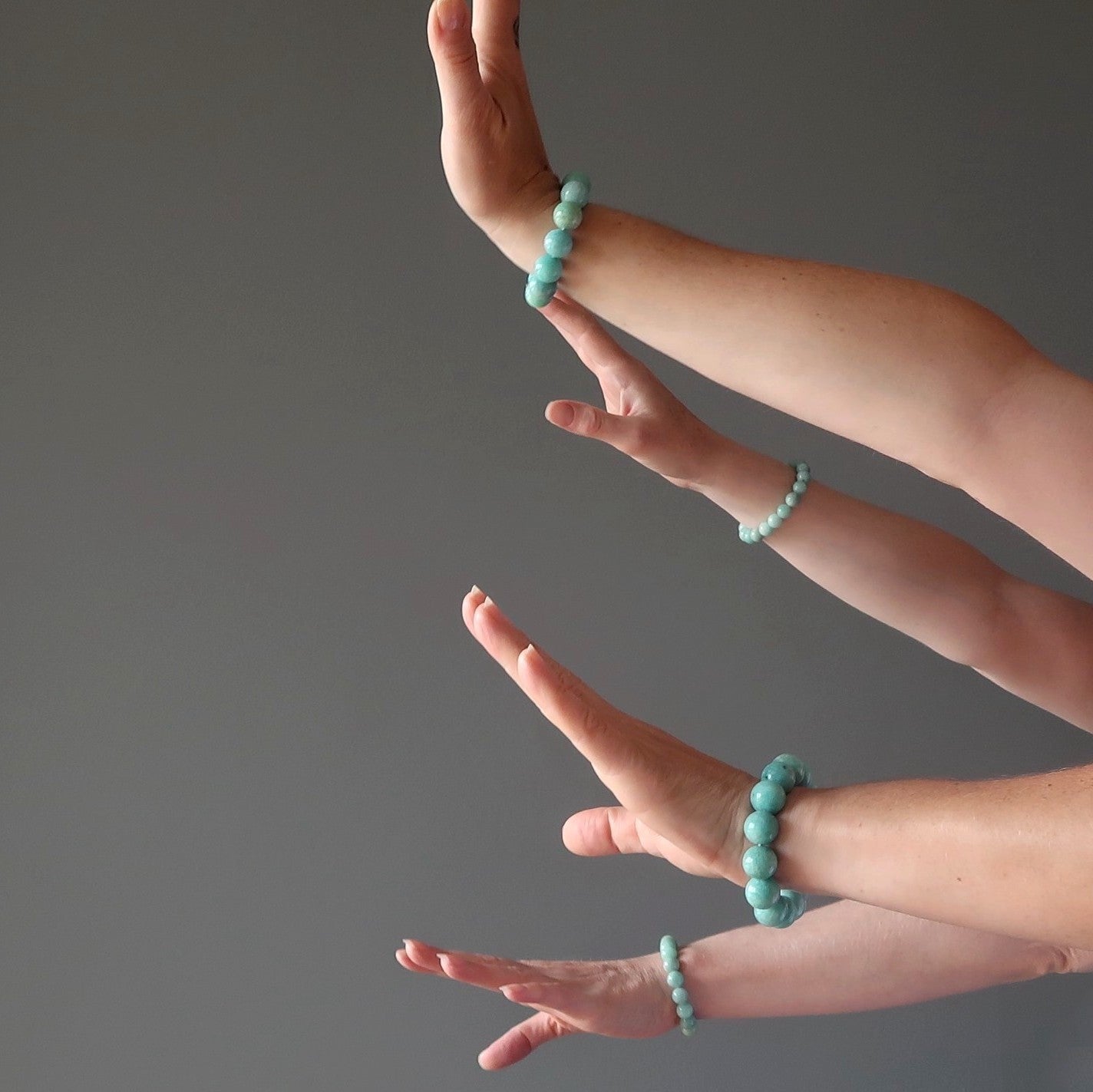 Amazonite Bracelet Aqua Blue Green Beads of Paradise