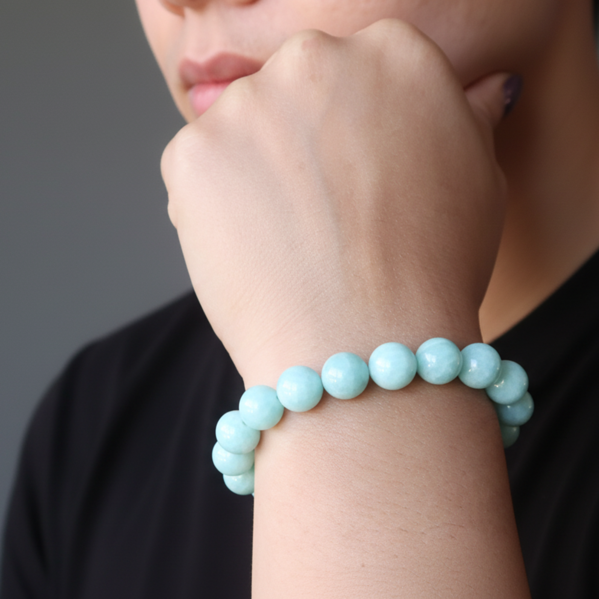 Amazonite Bracelet Aqua Blue Green Beads of Paradise