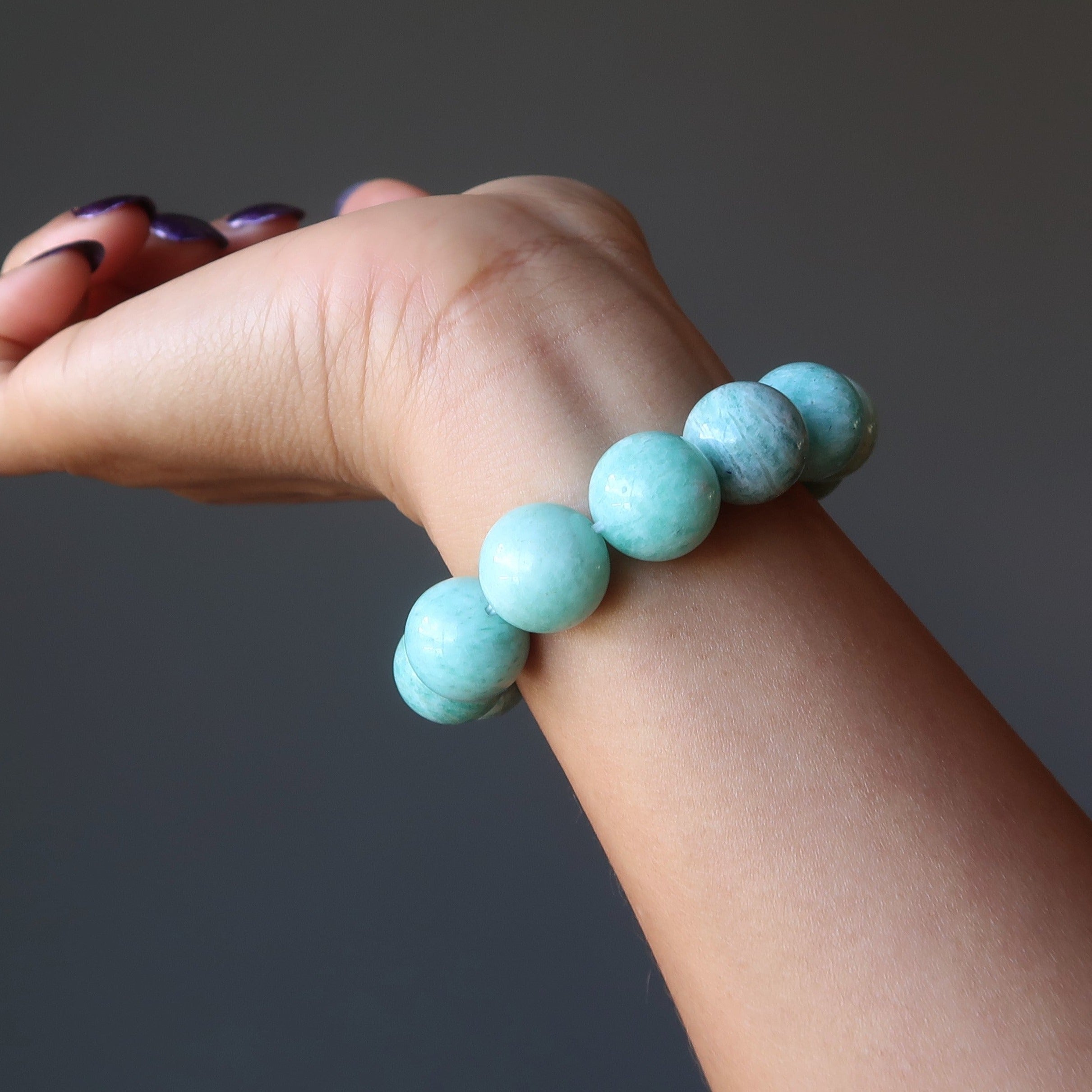 Amazonite Bracelet Aqua Blue Green Beads of Paradise