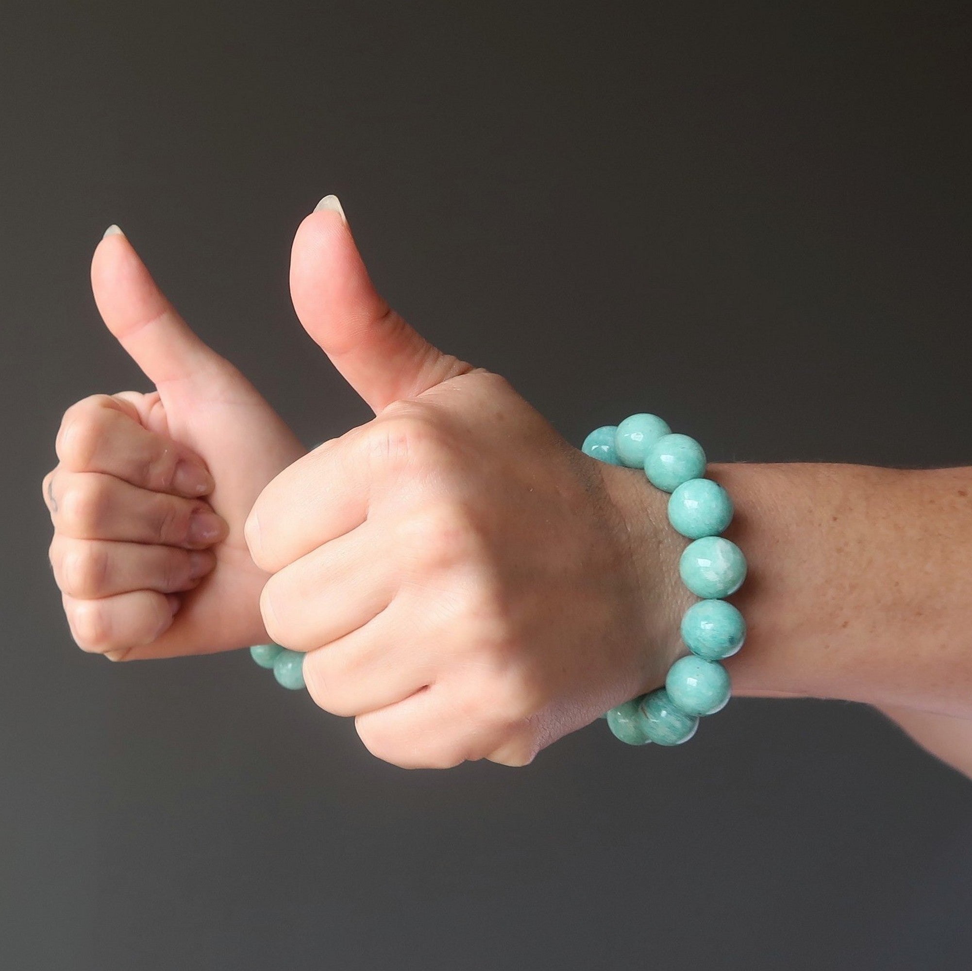 Amazonite Bracelet Aqua Blue Green Beads of Paradise