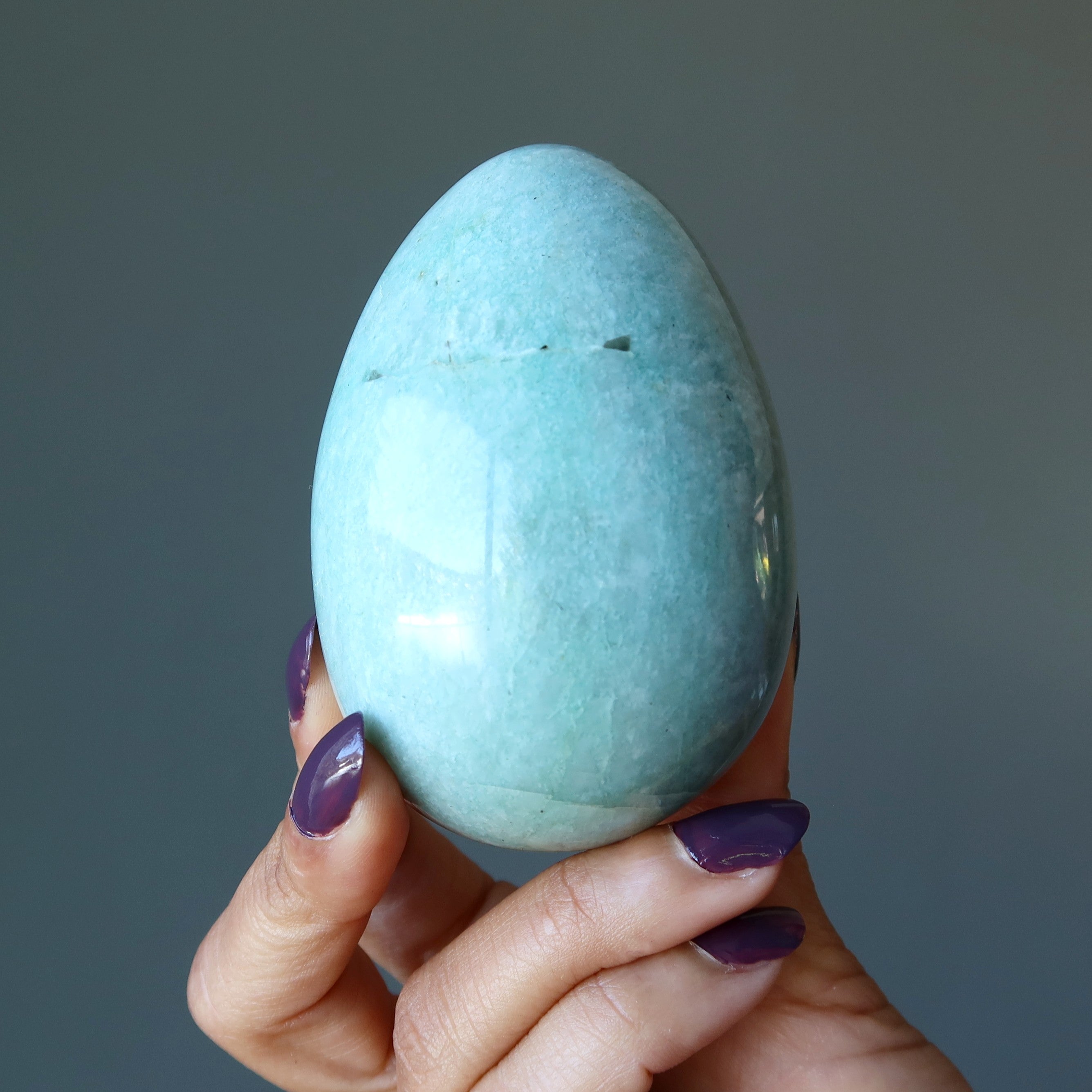 Amazonite Egg Glistening Sea Relaxation Stone
