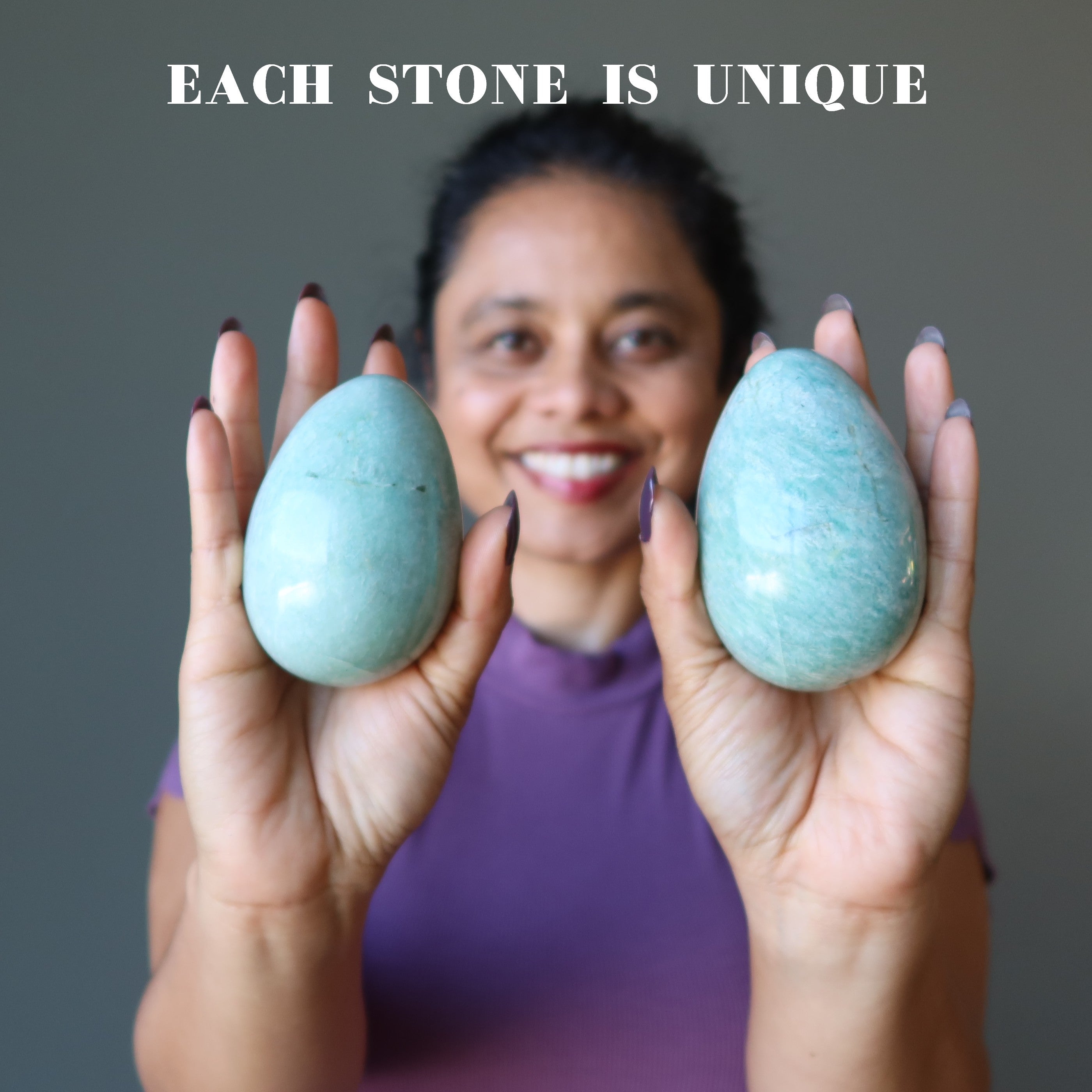 Amazonite Egg Glistening Sea Relaxation Stone