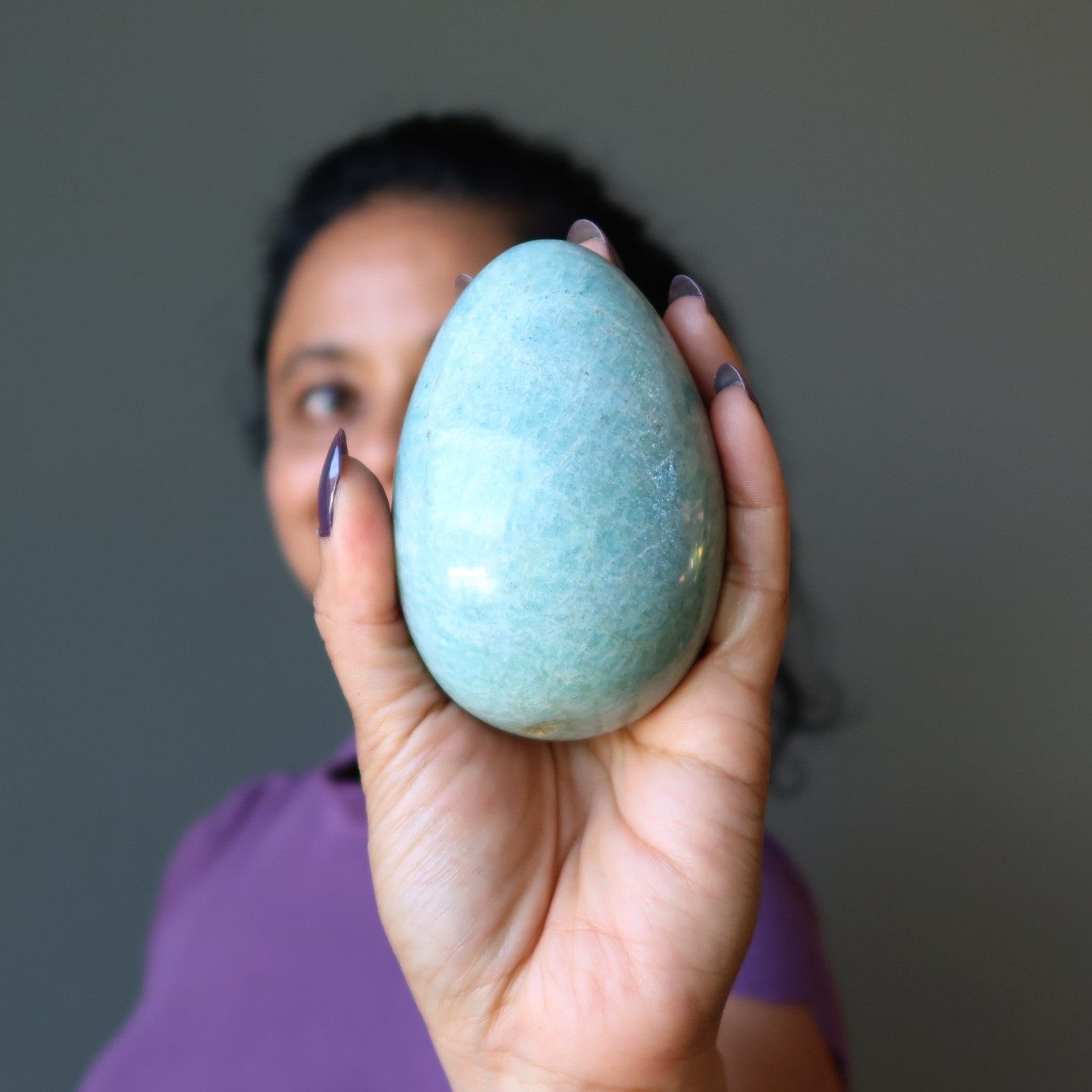 Amazonite Egg Glistening Sea Relaxation Stone