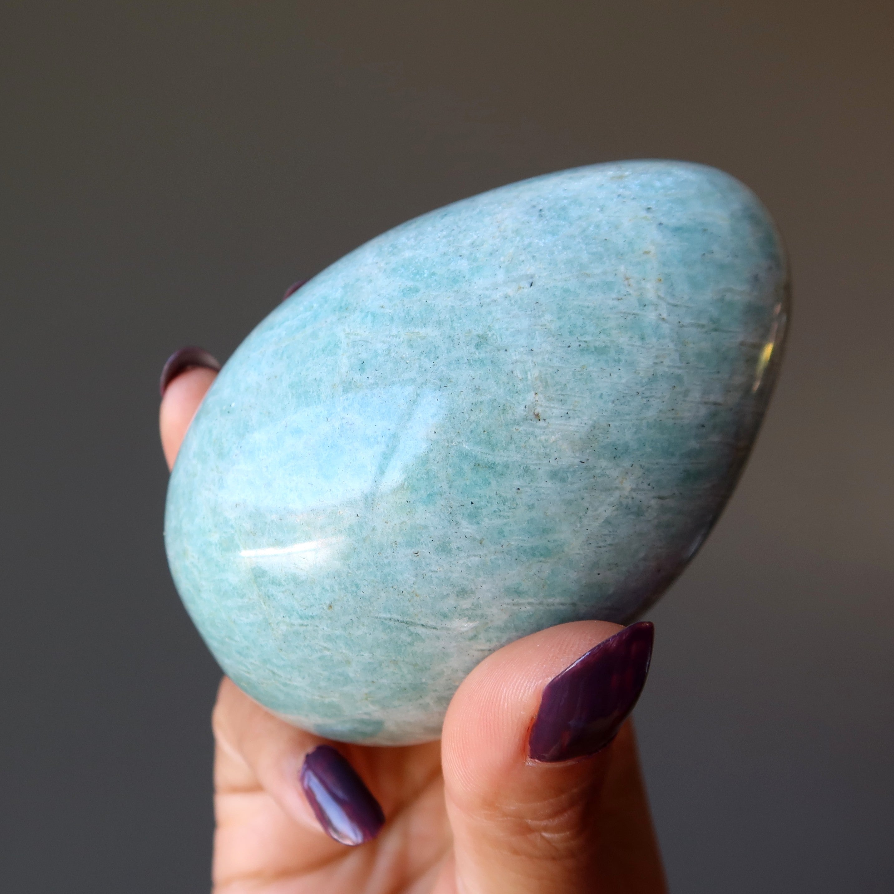 Amazonite Egg Glistening Sea Relaxation Stone
