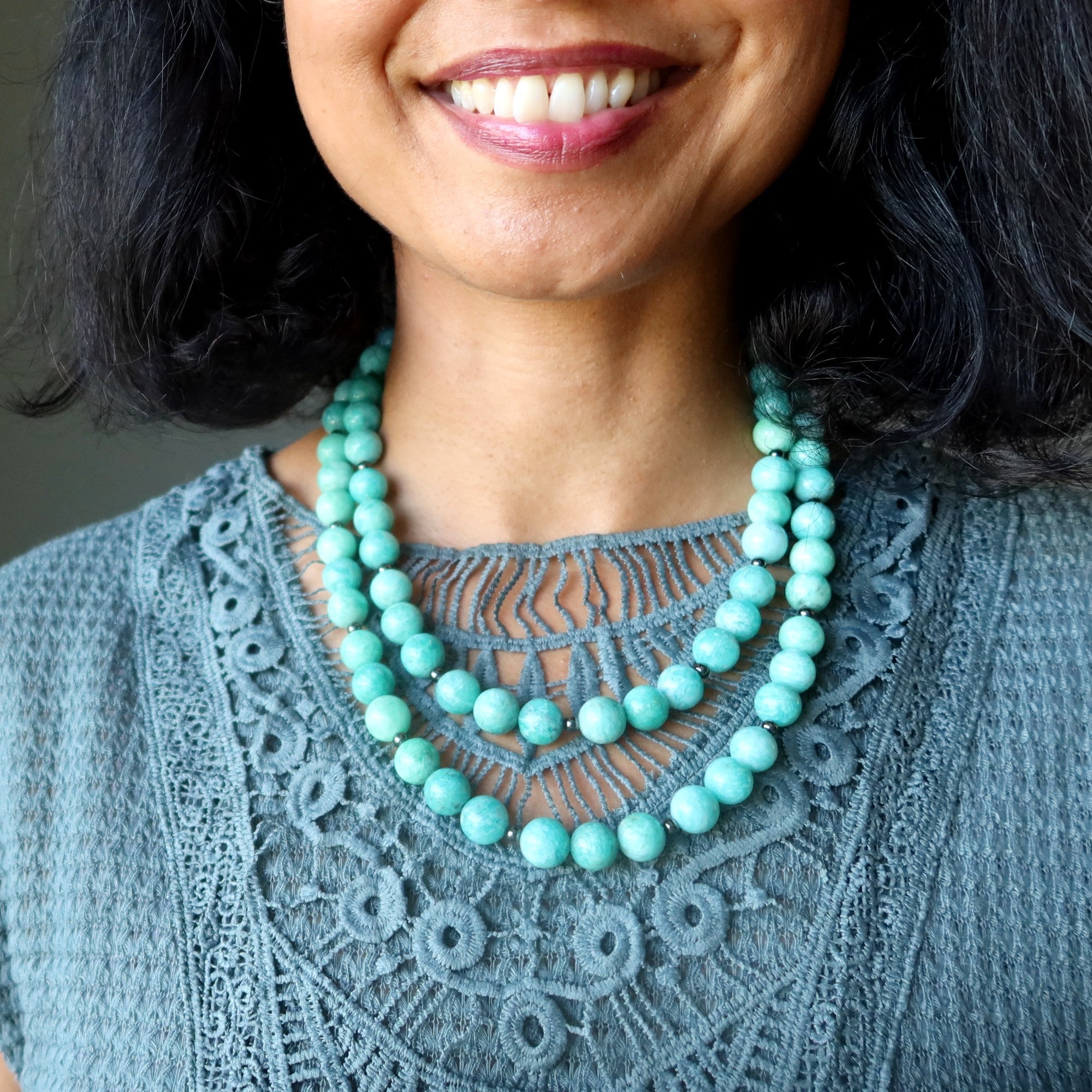 Collier Amazonite Calme comme la Mer Cristal Pierre Précieuse