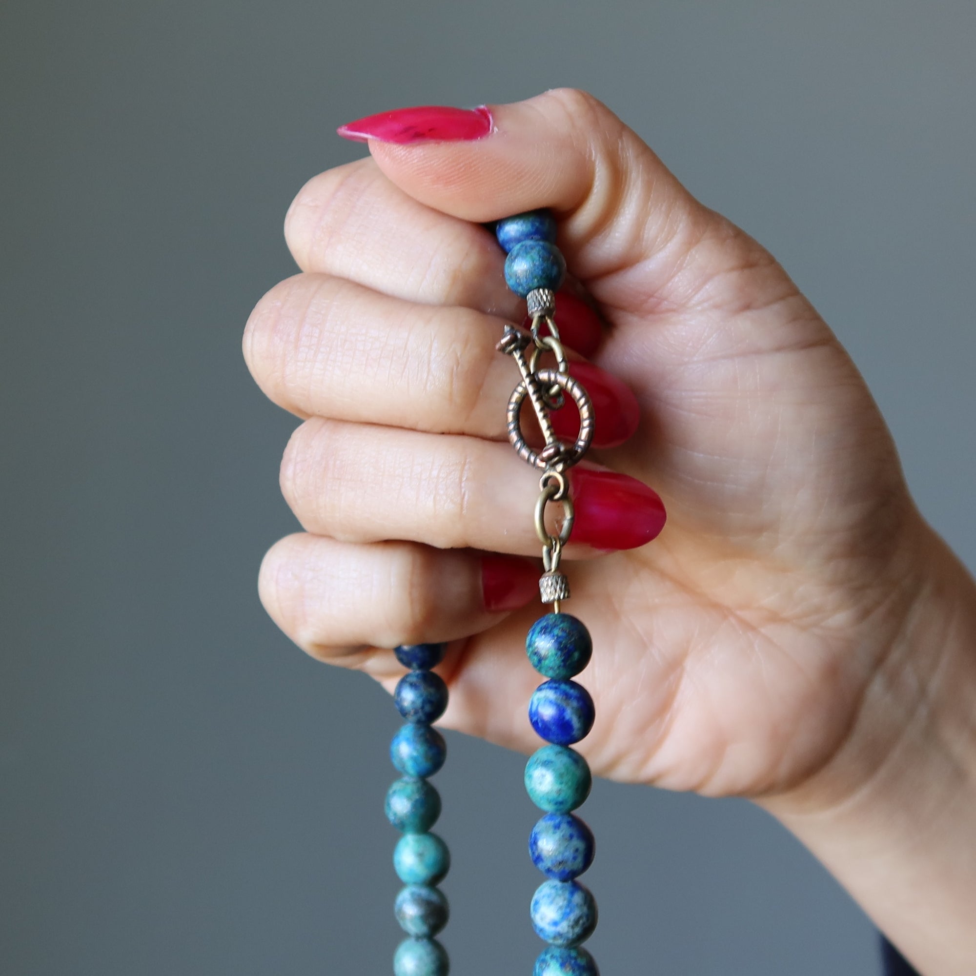Amazonite Necklace Lapis Blue Green Harmony Gems