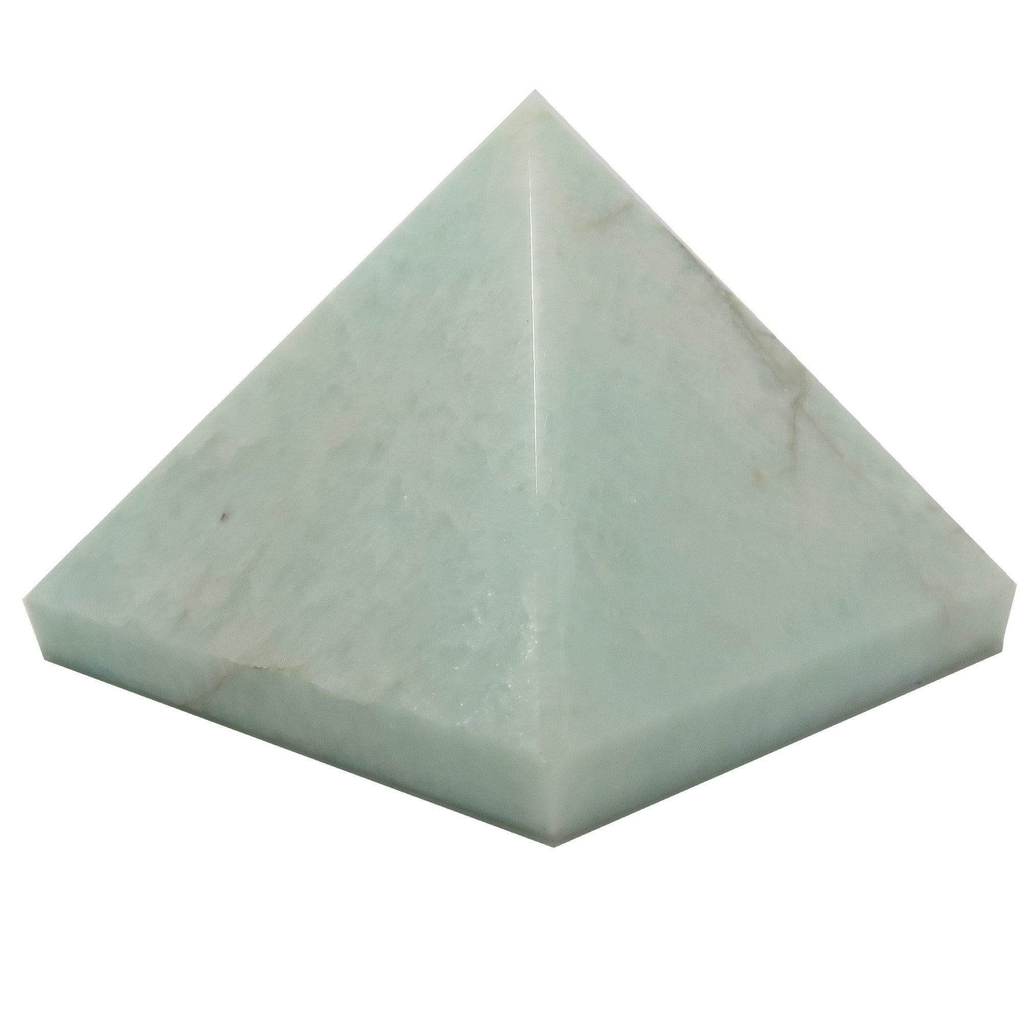 Amazonite Pyramid Gentle Green Stone Healing Light