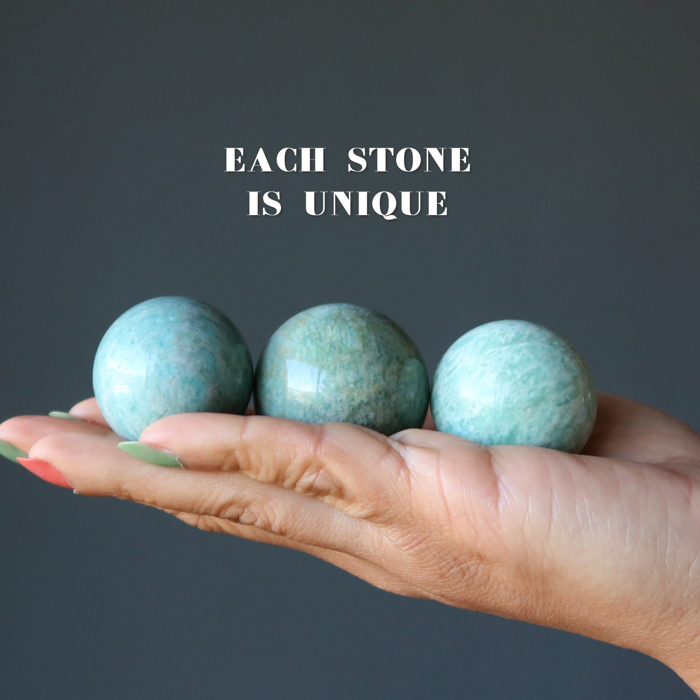 Amazonite Sphere Serene Aqua Green Sheen Paradise Crystal Ball