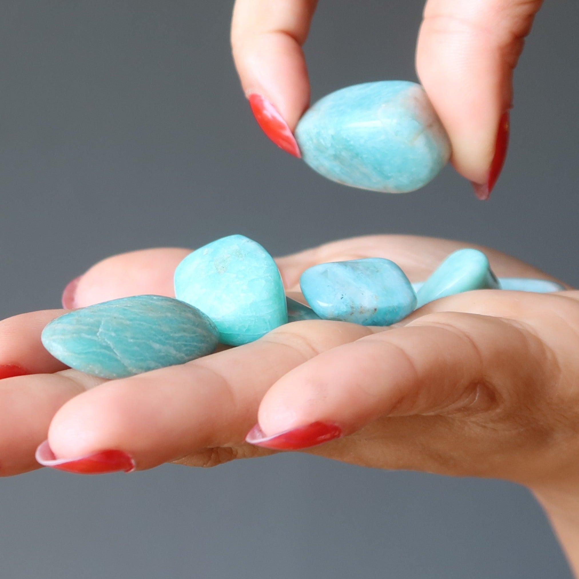 Amazonite Tumbled Stone Serene Crystals