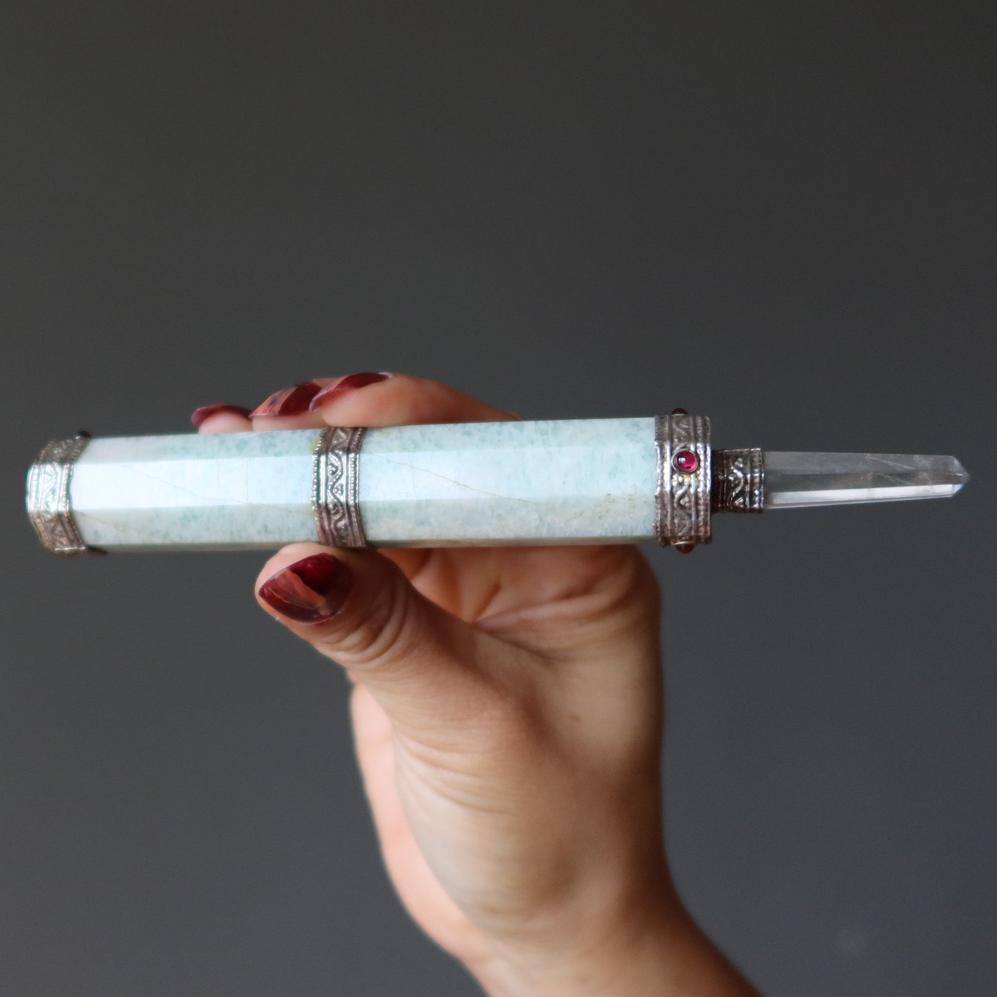 Baguette Aura d'Amazonite Guérisseur Guerrier blessé