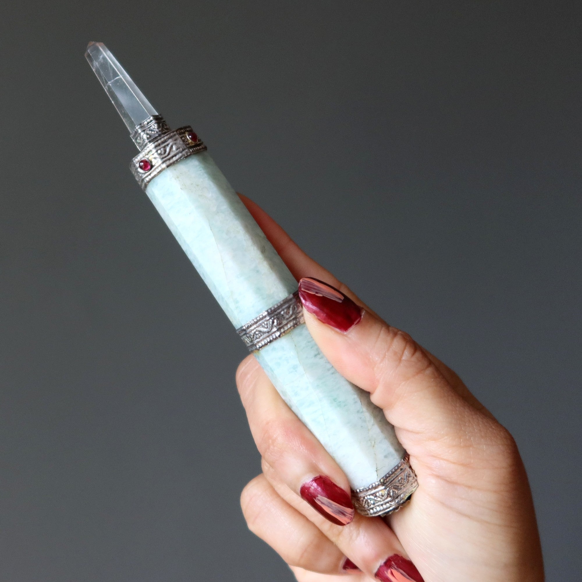 Baguette Aura d'Amazonite Guérisseur Guerrier blessé