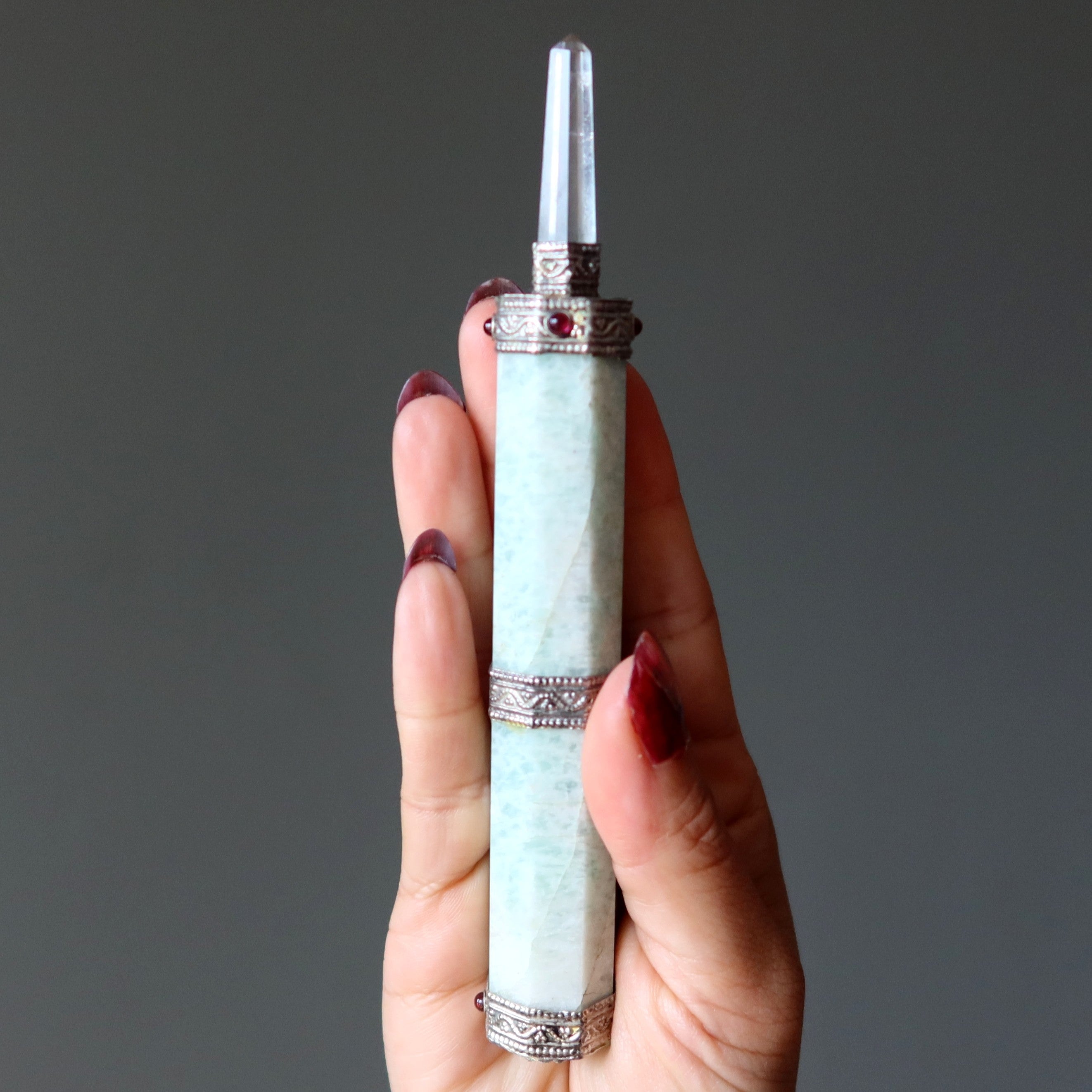 Baguette Aura d'Amazonite Guérisseur Guerrier blessé