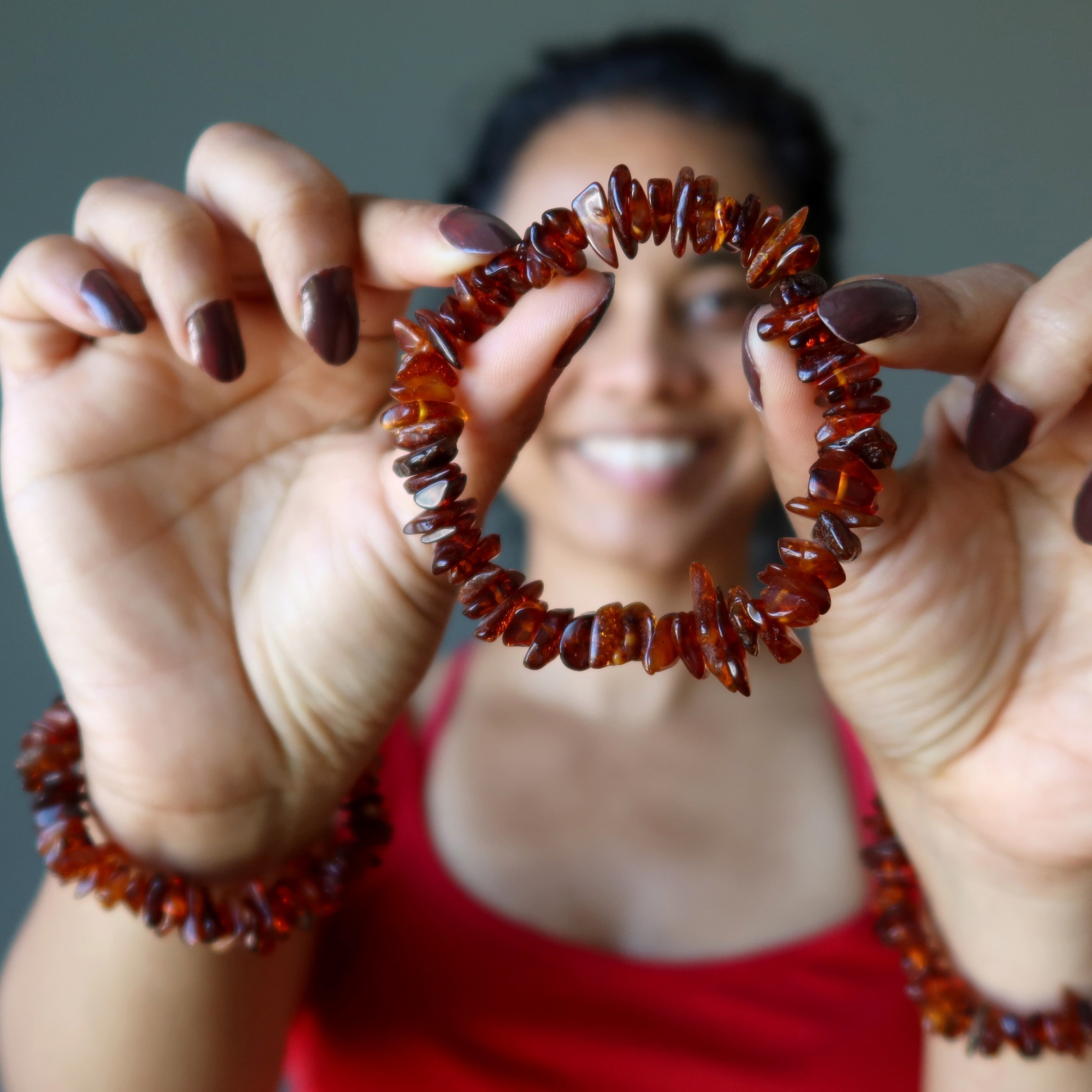 Bracelet Ambre Abondance de la Baltique Cristal Précieux