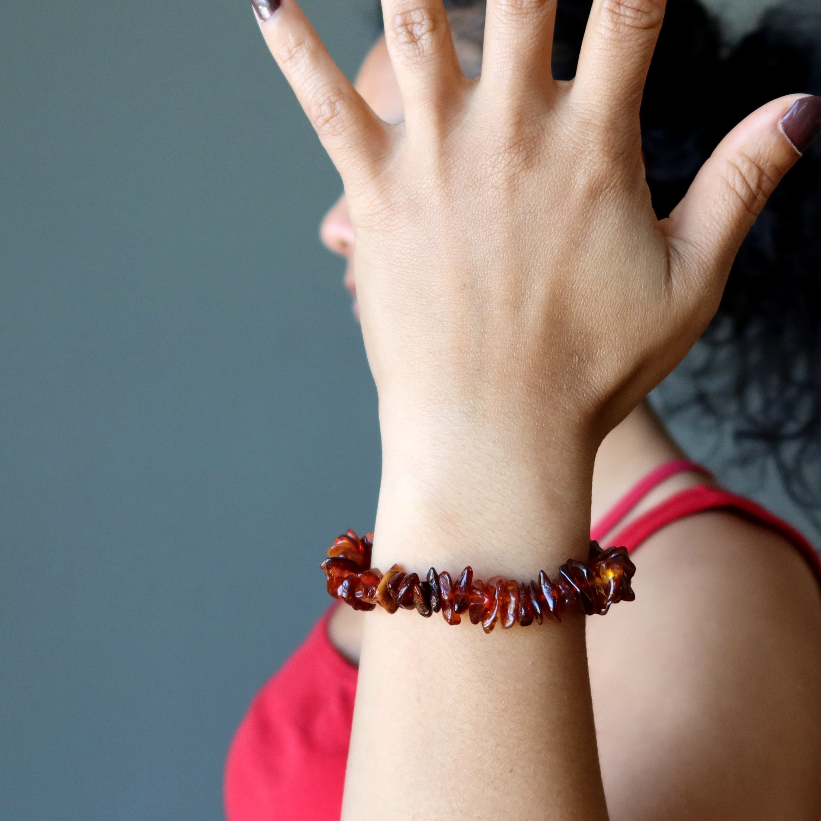 Bracelet Ambre Abondance de la Baltique Cristal Précieux