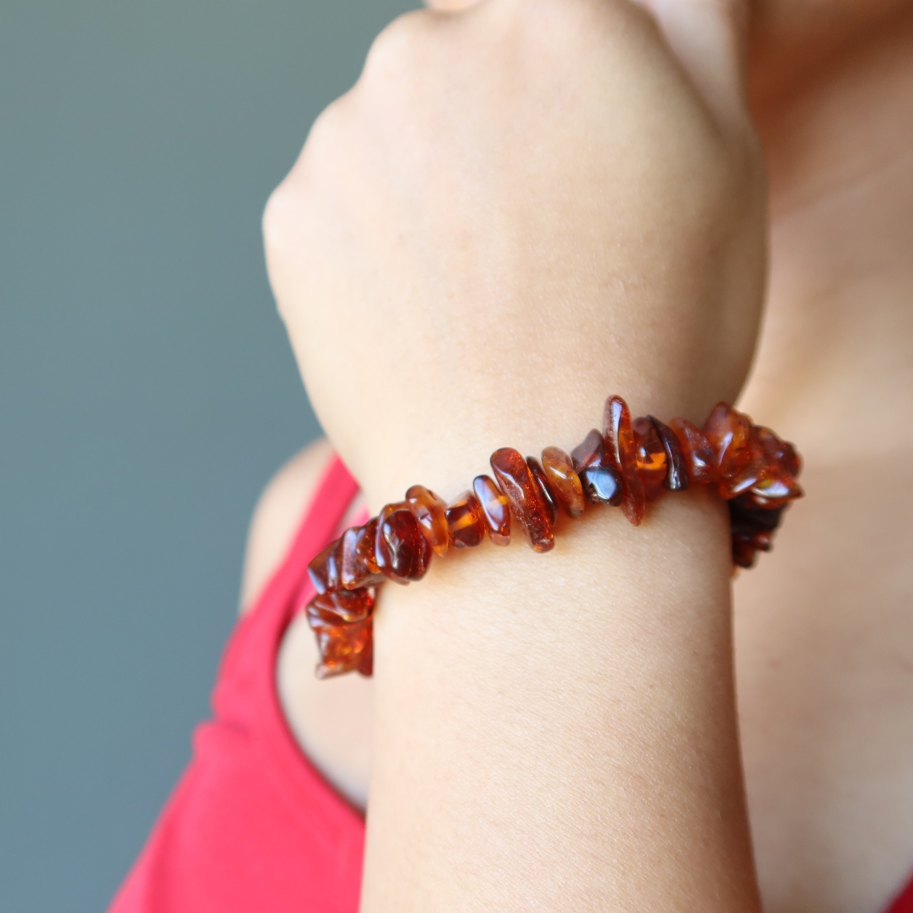 Bracelet Ambre Abondance de la Baltique Cristal Précieux