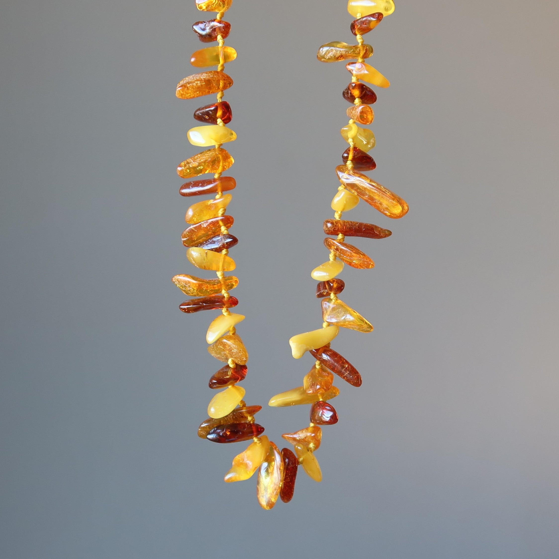Amber Necklace Sunny Spirit Yellow Orange Gemstone
