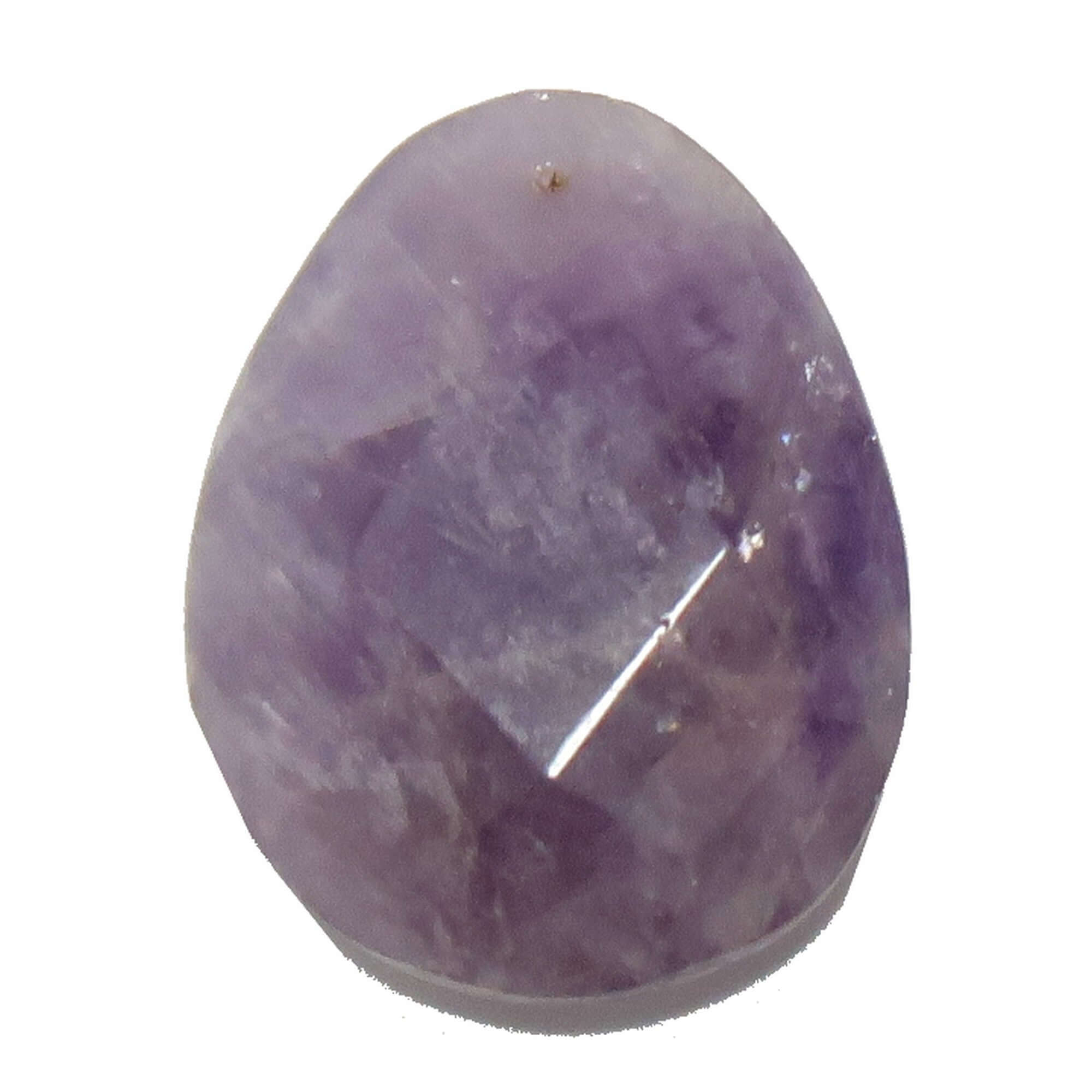 Amethyst Grid Pear Faceted Drilled Wounded Warrior