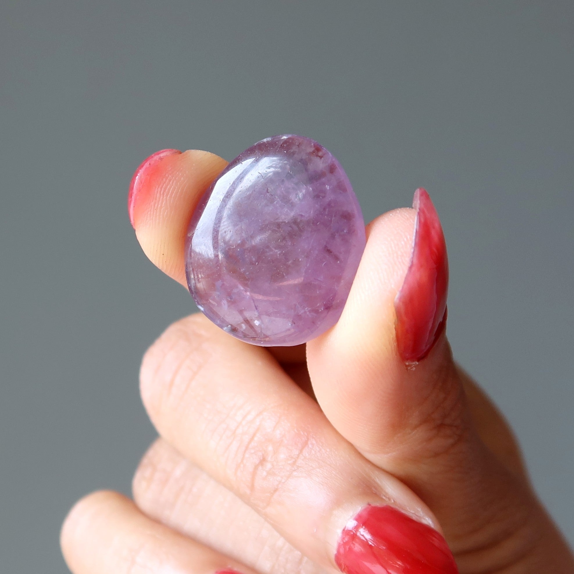 Amethyst Grid Crystal Purple Pear Layout Gem