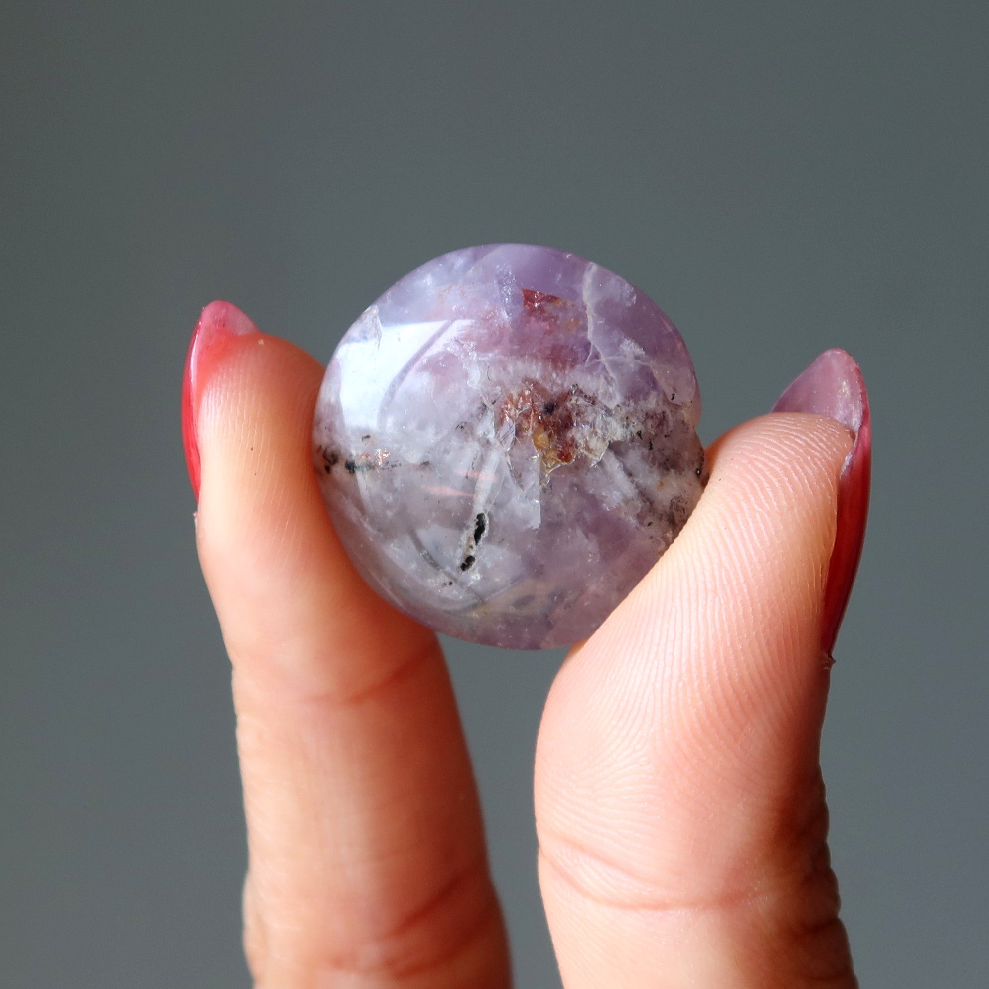 Amethyst Grid Crystal Spiritual Mandala Coin