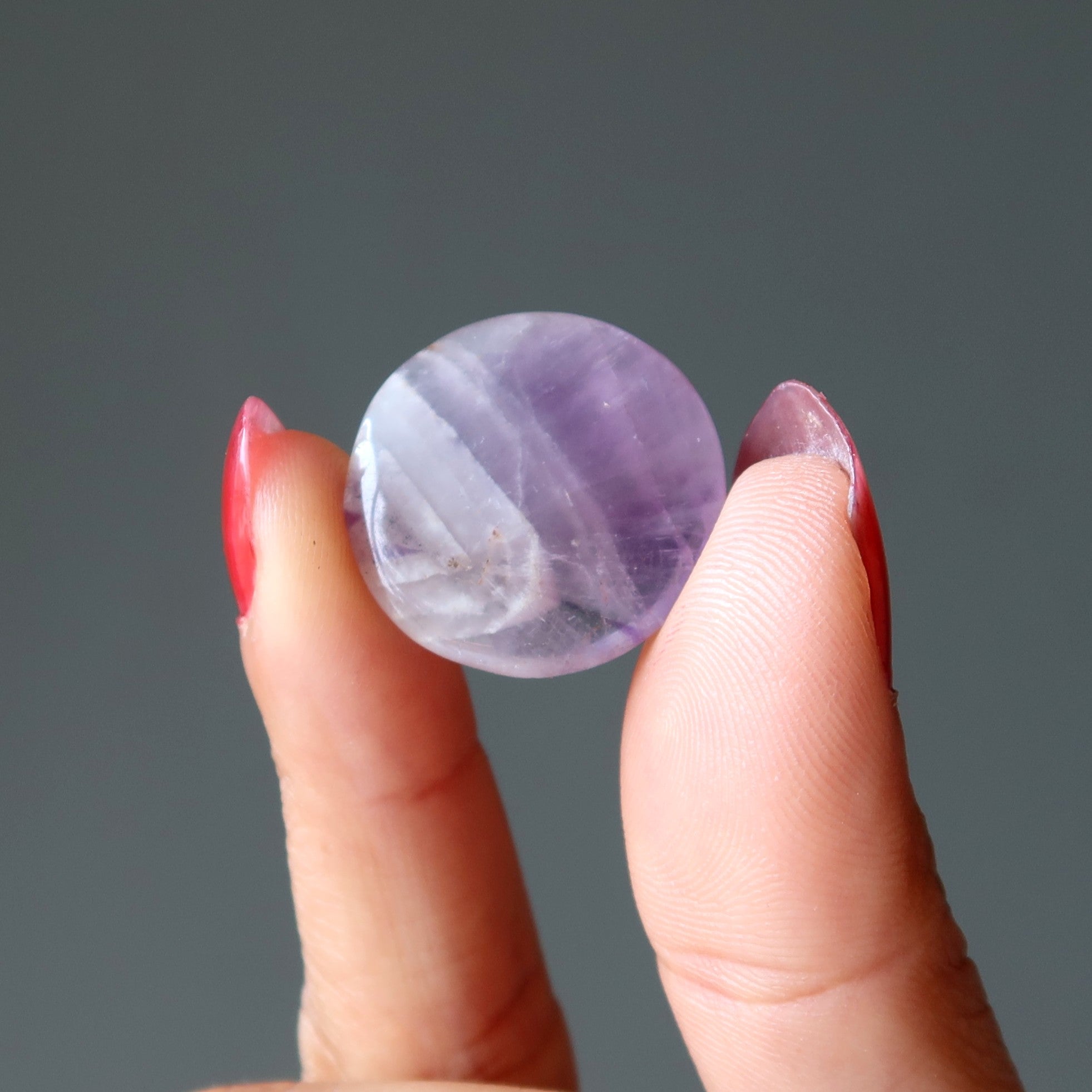Amethyst Grid Crystal Spiritual Mandala Coin